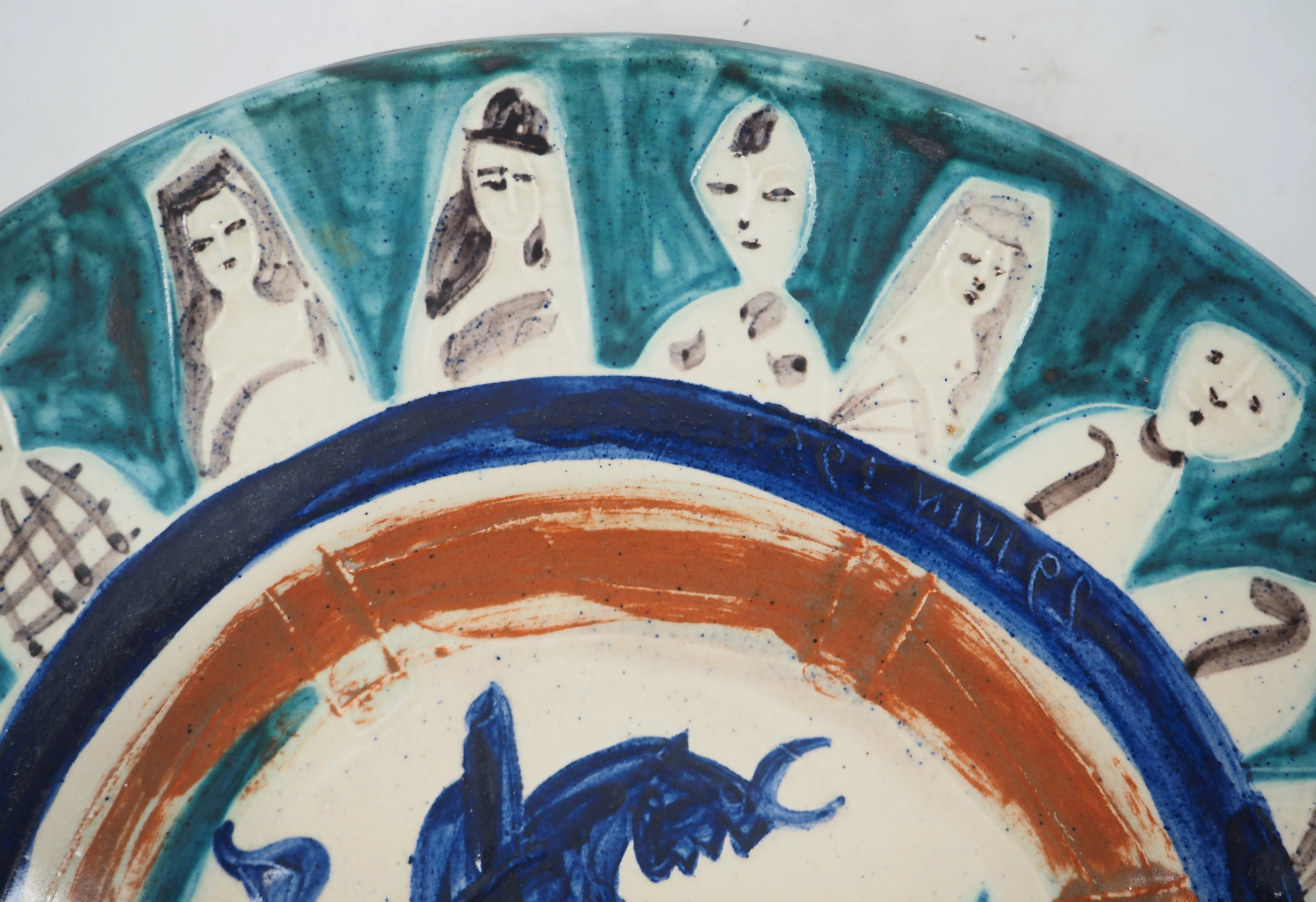 Pablo PICASSO : Corrida aux personnages, Céramique originale Madoura - Image 5