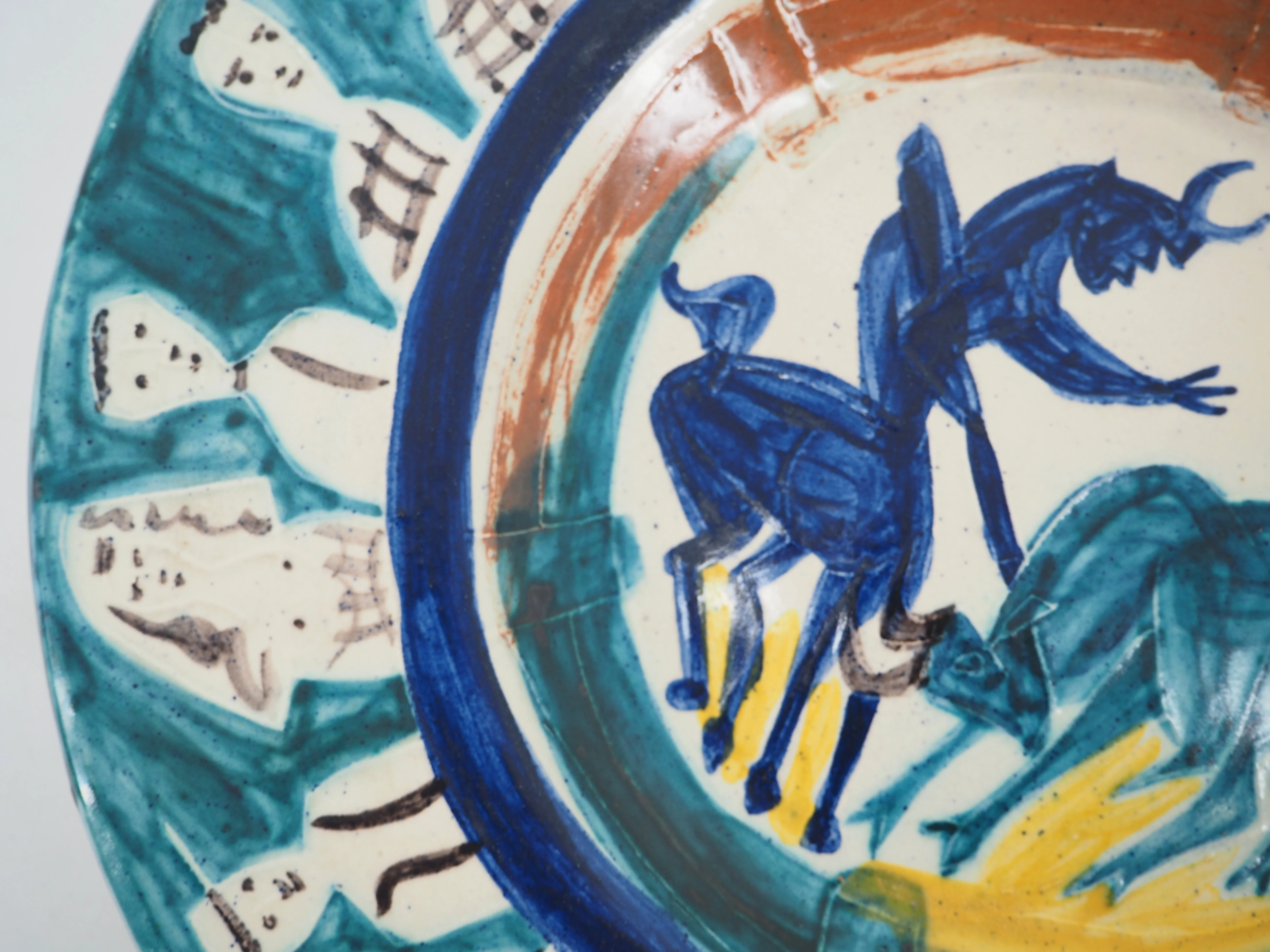 Pablo PICASSO : Corrida aux personnages, Céramique originale Madoura - Image 8