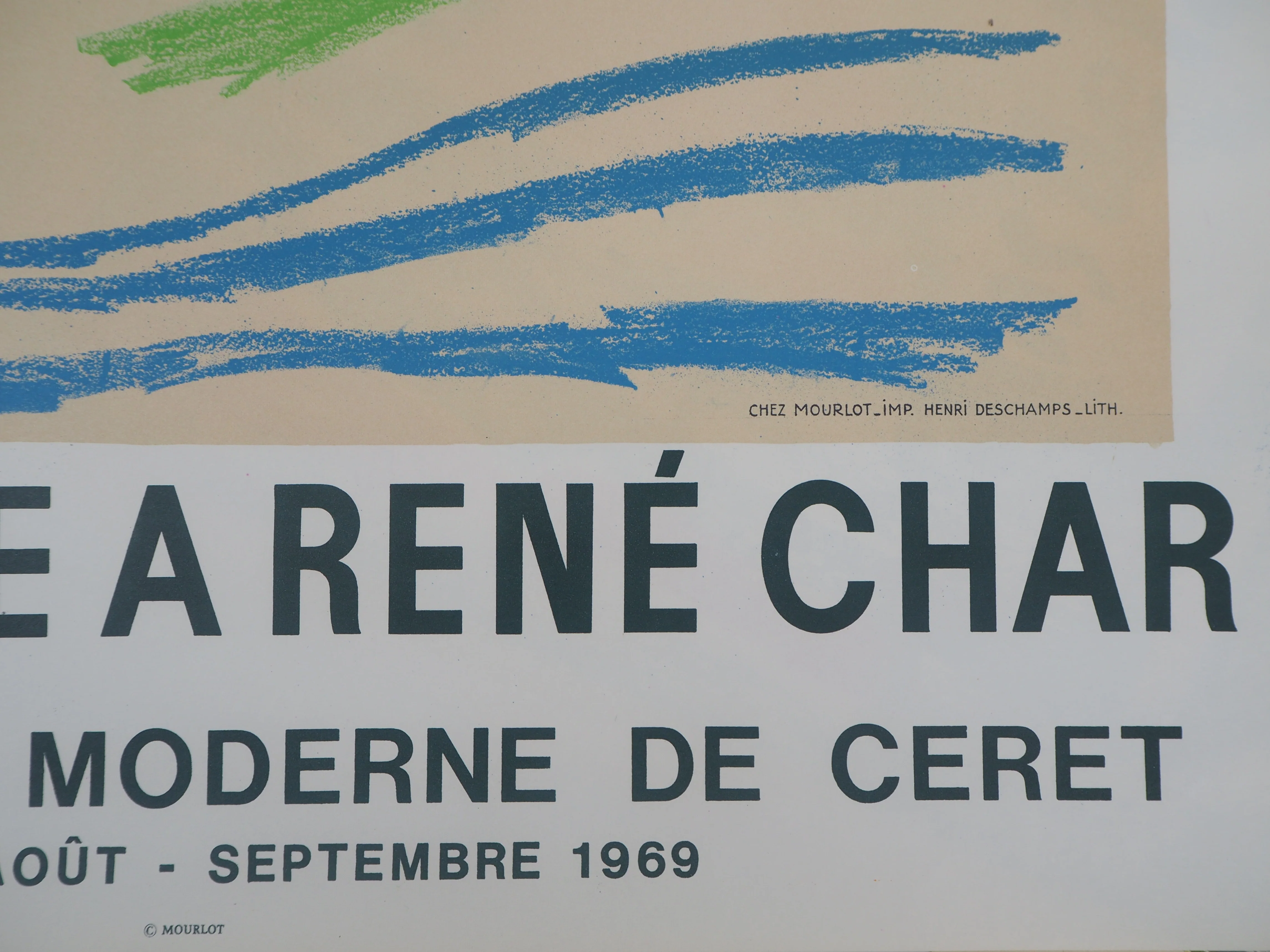 Pablo PICASSO : Hommage à René Char (Céret), Affiche en lithographie signée - Image 6