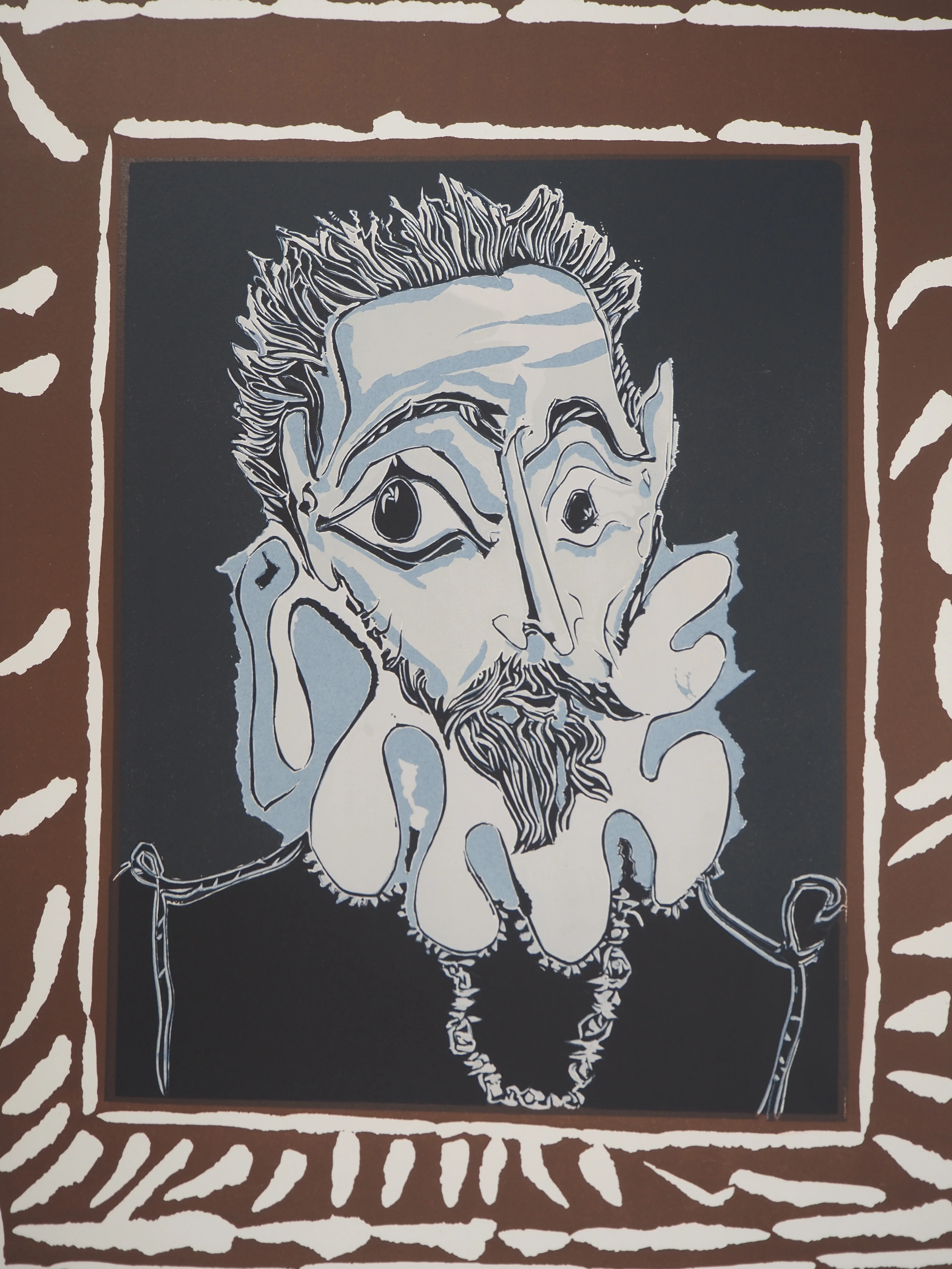Pablo PICASSO : Homme à la fraise d'après El Greco, Lithographie signée - Image 4