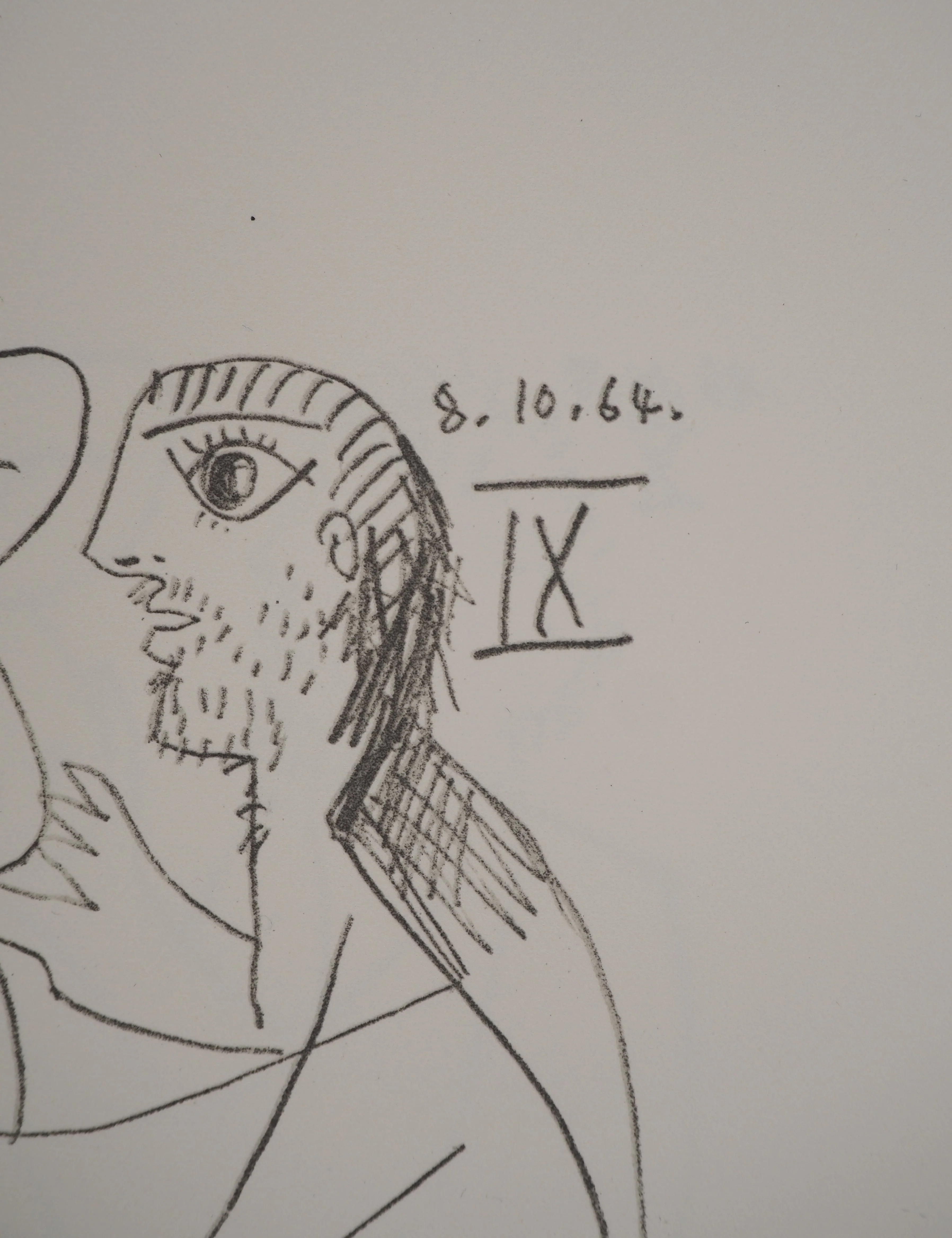 Pablo PICASSO : Le Goût du Bonheur, La bien aimée, Lithographie - Image 3
