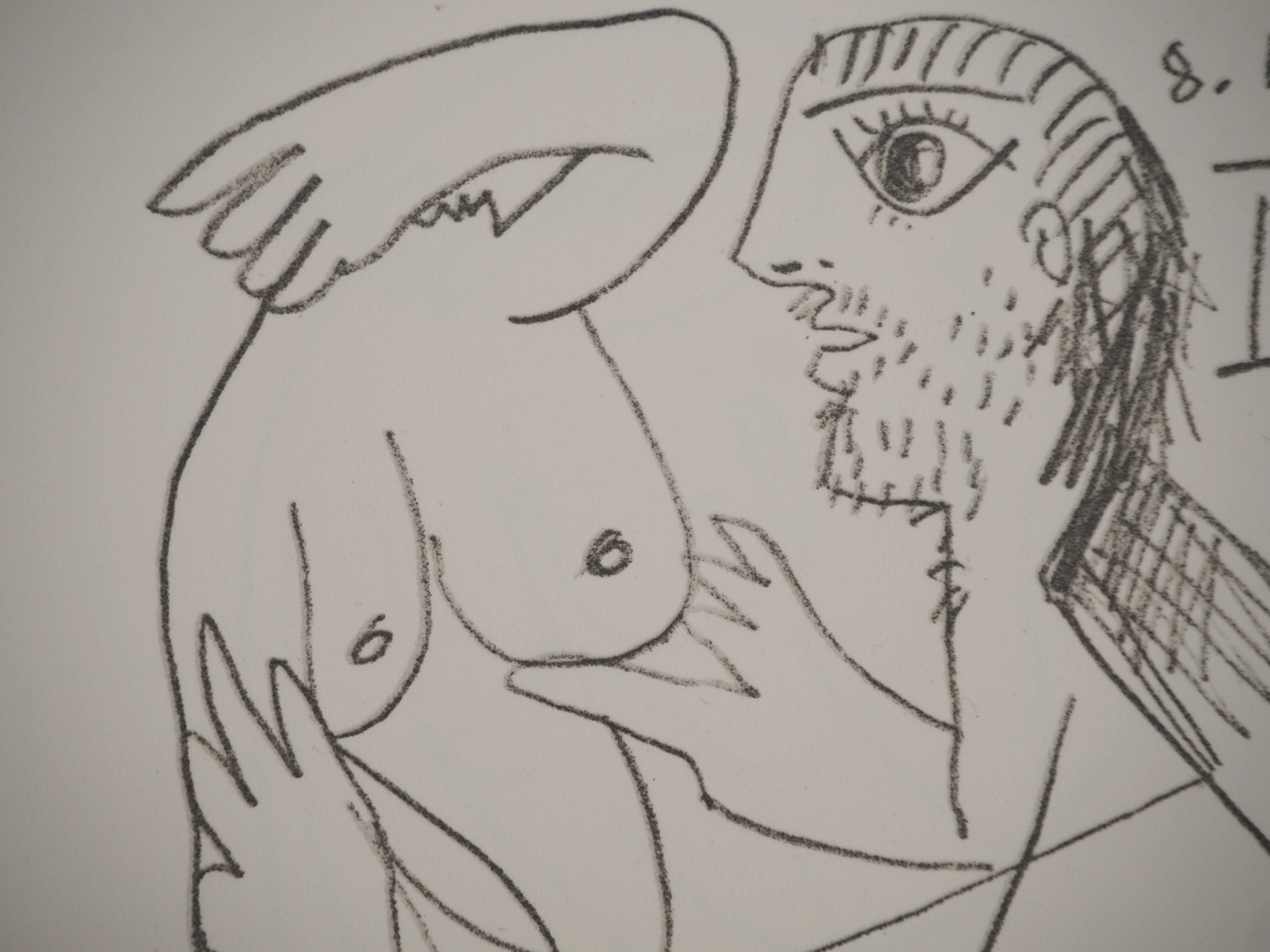 Pablo PICASSO : Le Goût du Bonheur, La bien aimée, Lithographie - Image 4