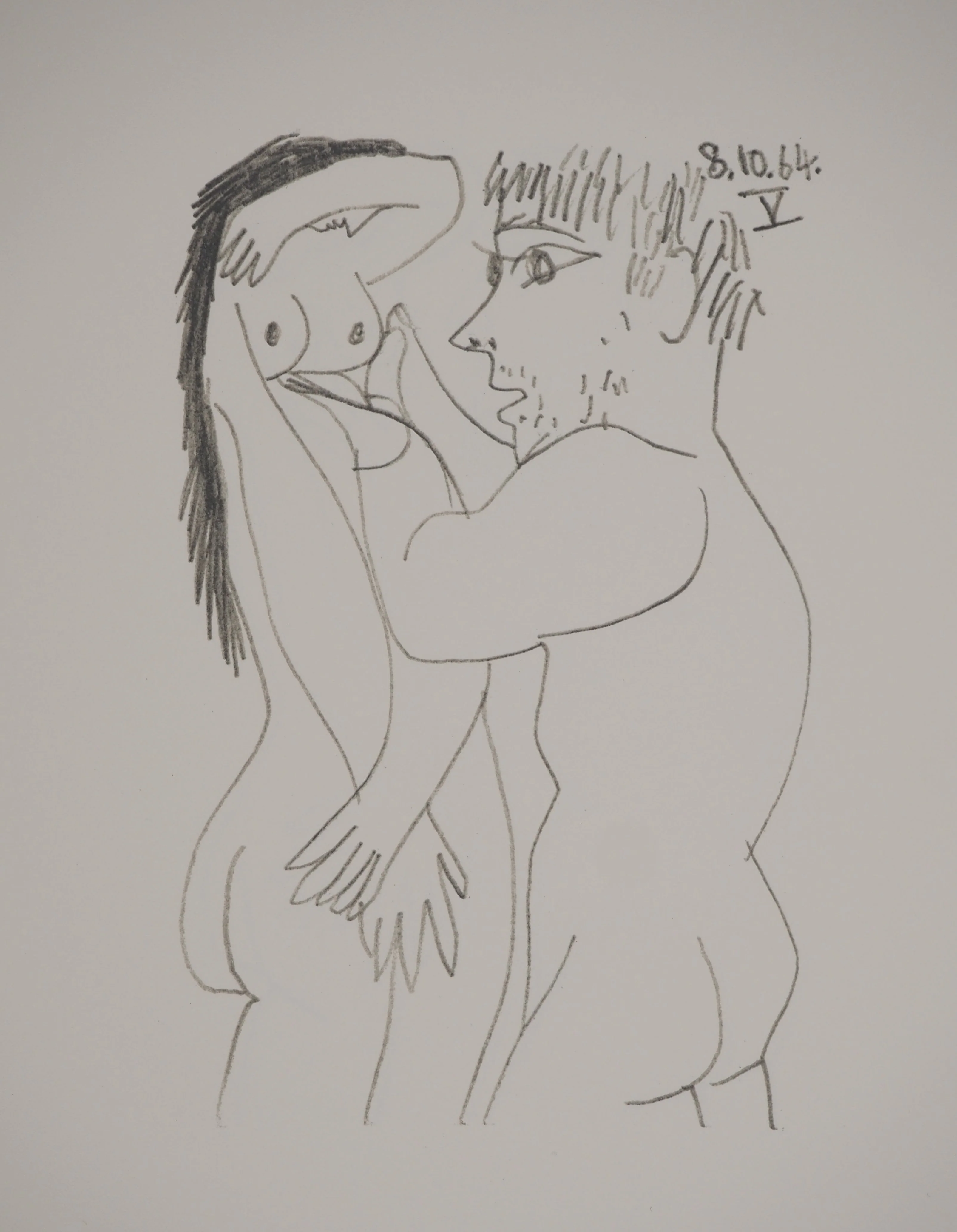 Pablo PICASSO : Le Goût du Bonheur, La femme idéale, Lithographie - Image 2