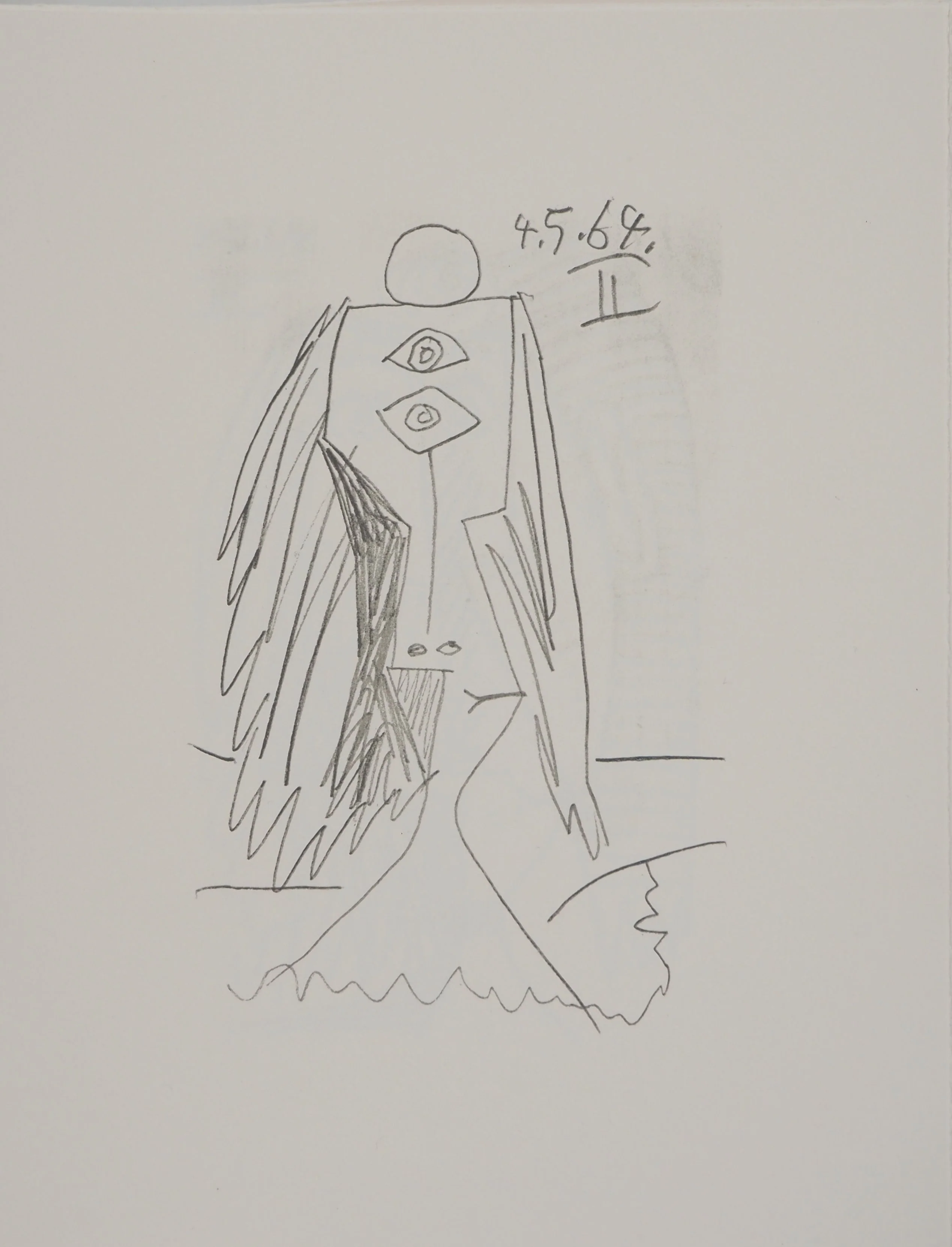 Pablo PICASSO : Le Goût du Bonheur, Totem, Lithographie