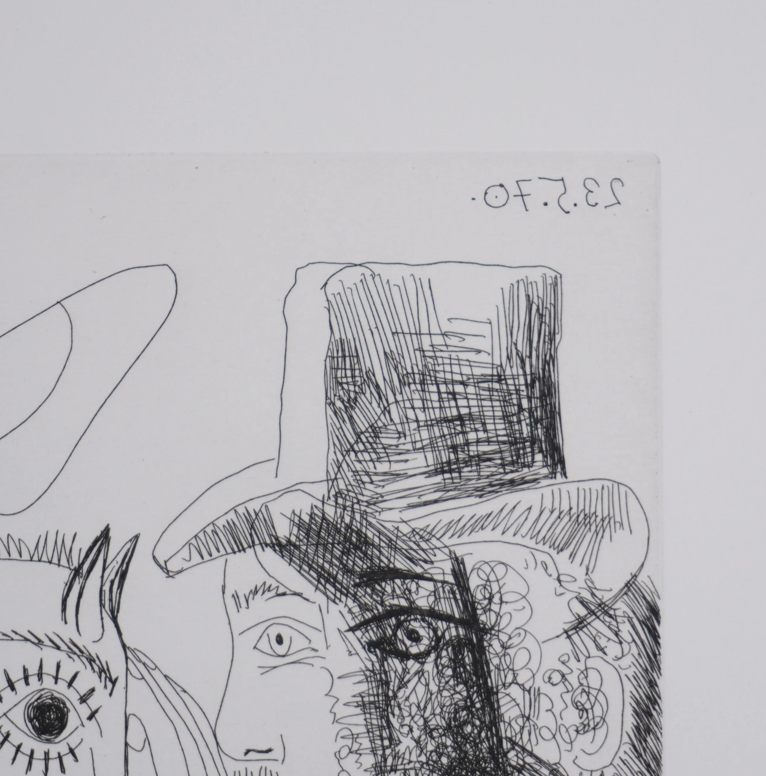 Pablo PICASSO : Les 156, Cirque, L’Écuyère au raisin, Gravure originale signée - Image 8