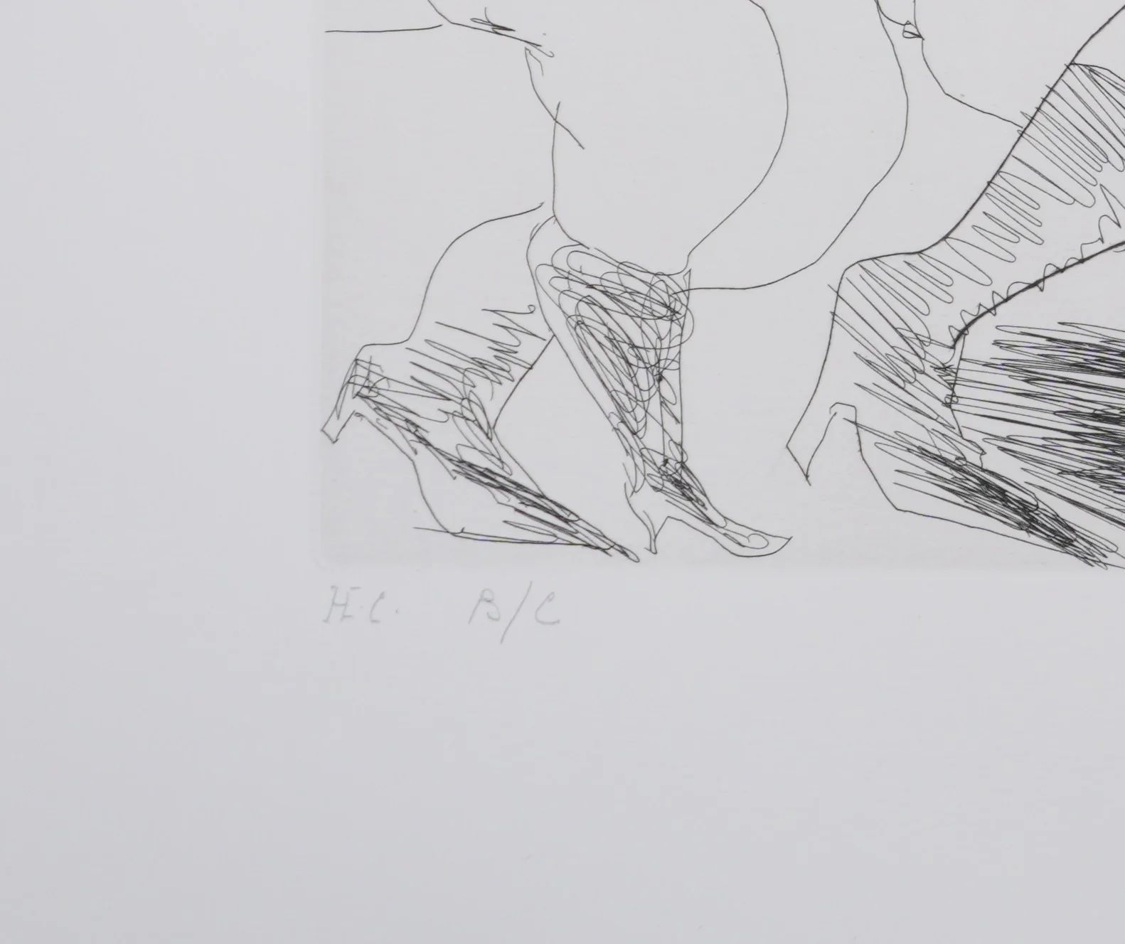 Pablo PICASSO : Les 156, La Maison Tellier. La Fête de la patronne. Degas derrière une vitre, Gravure originale signée - Image 7