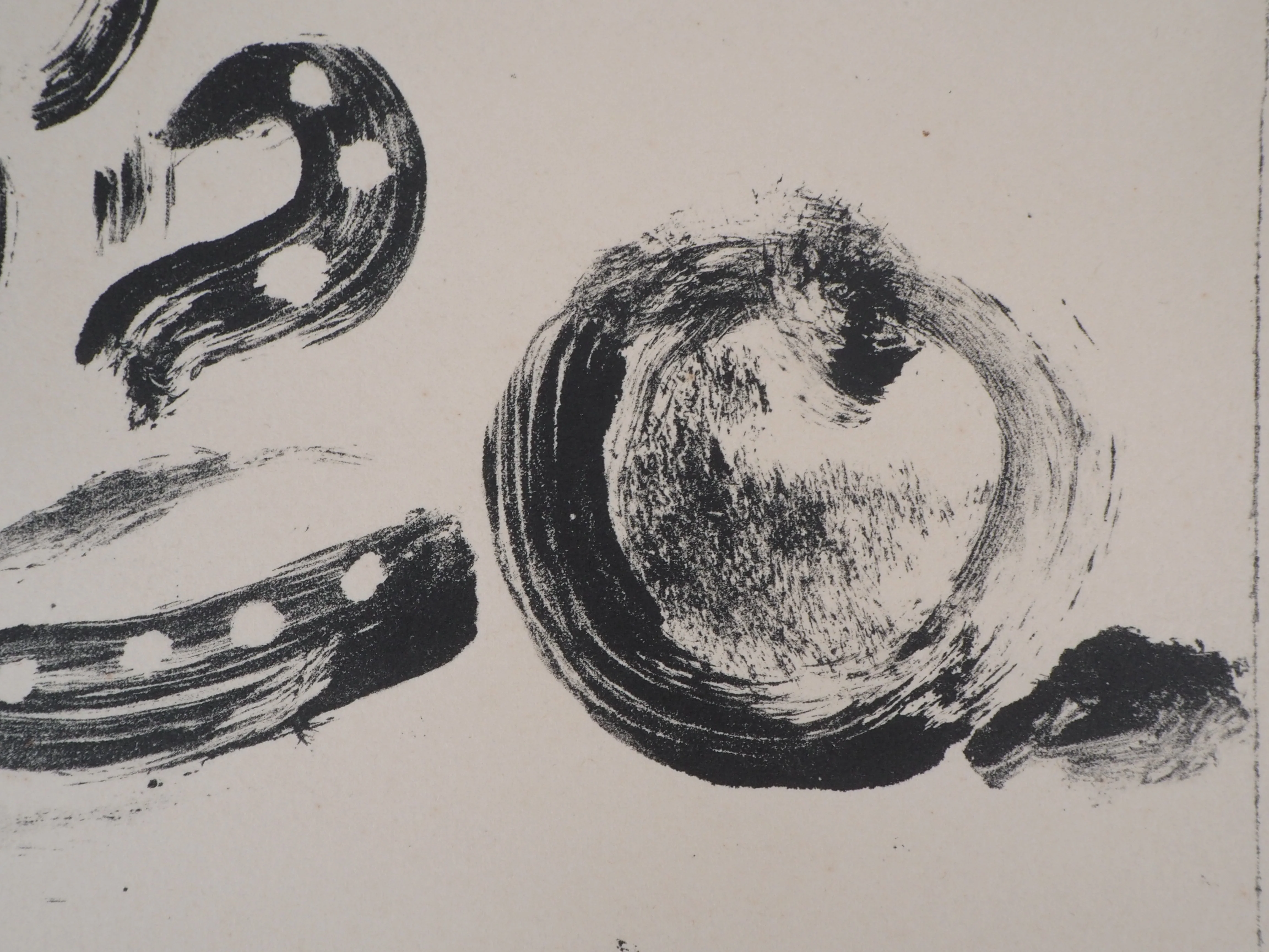 Pablo PICASSO : Tasse et pomme, Lithographie originale - Image 4