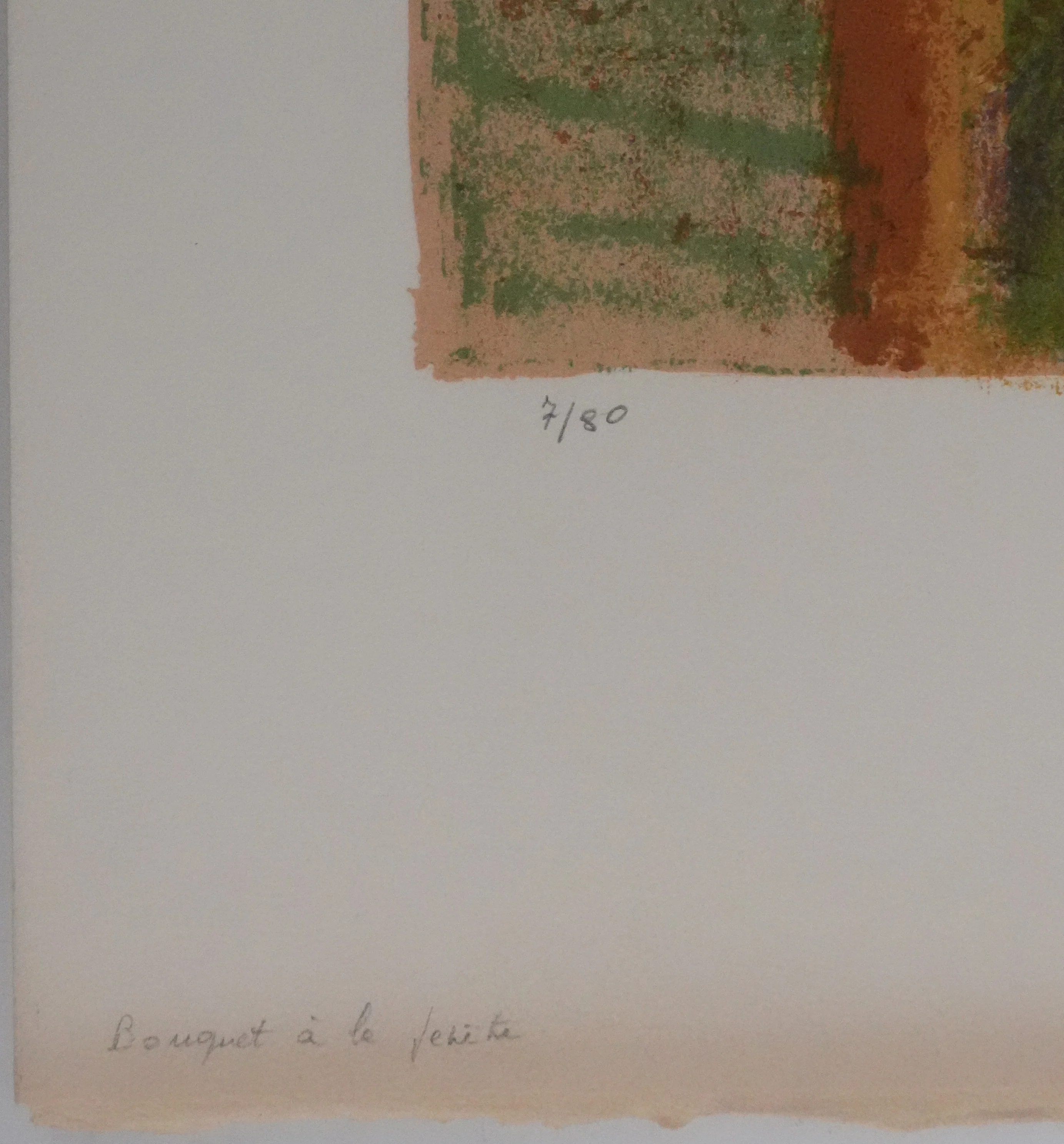 Paul COLLOMB : Bouquet à la fenêtre, Lithographie originale signée - Image 7