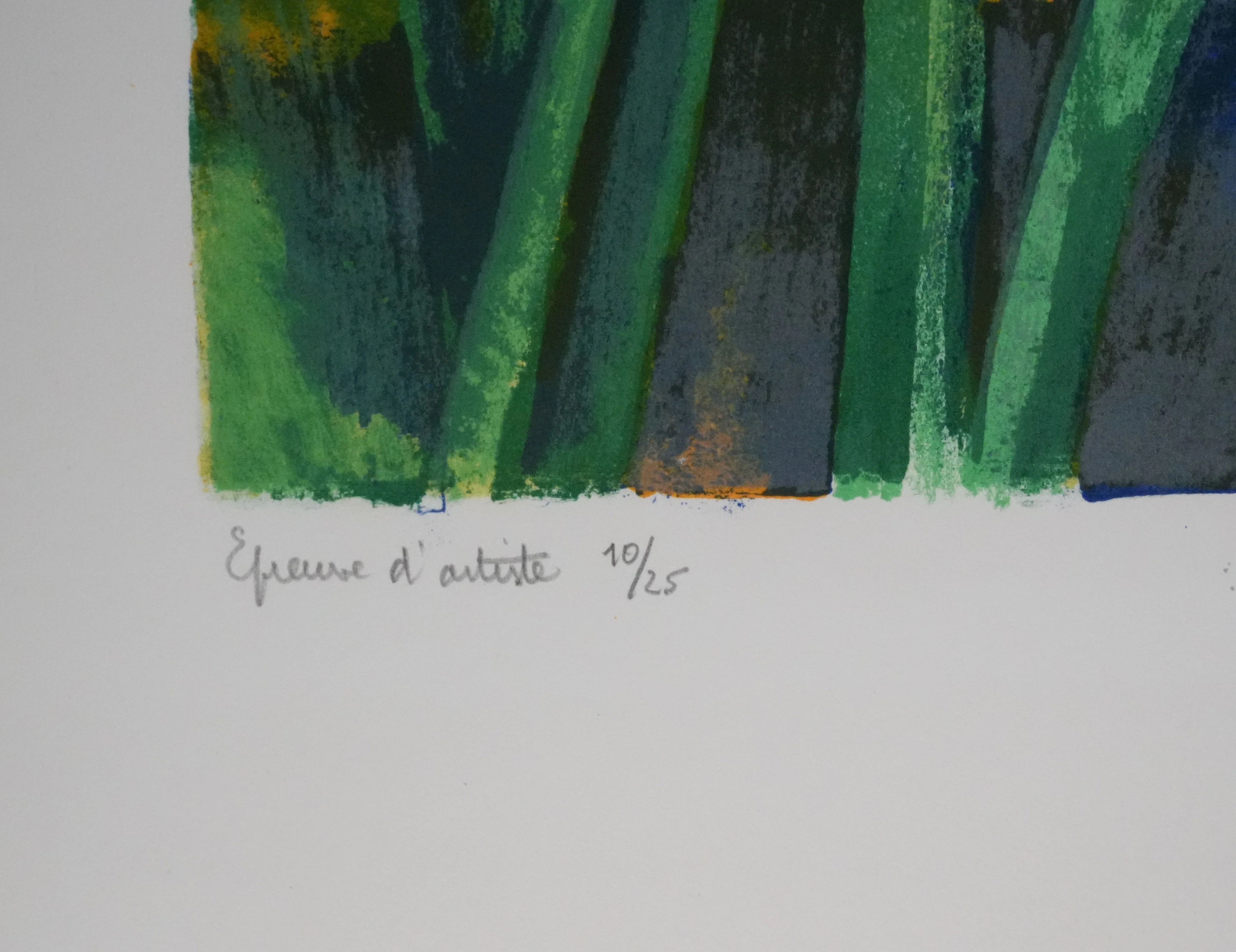 Paul COLLOMB : Les fleurs du lac, Lithographie originale signée - Image 7