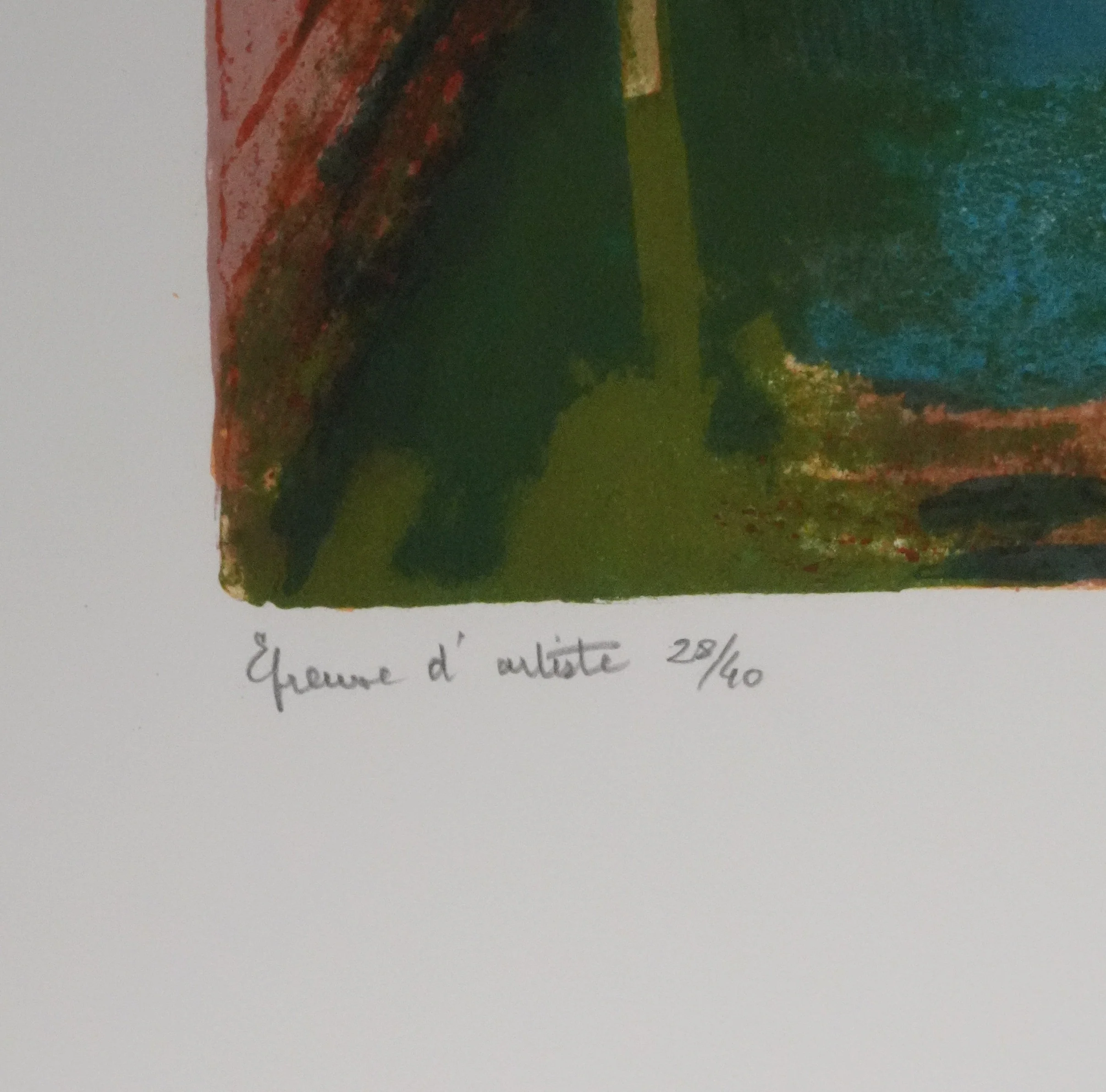 Paul COLLOMB : Venise, Le grand mur rose, Lithographie originale signée - Image 7