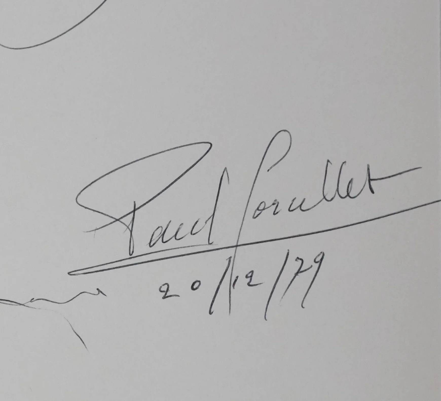 Paul CORCELLET : L'arbre de vie, Autographe et dessin original signé - Image 3