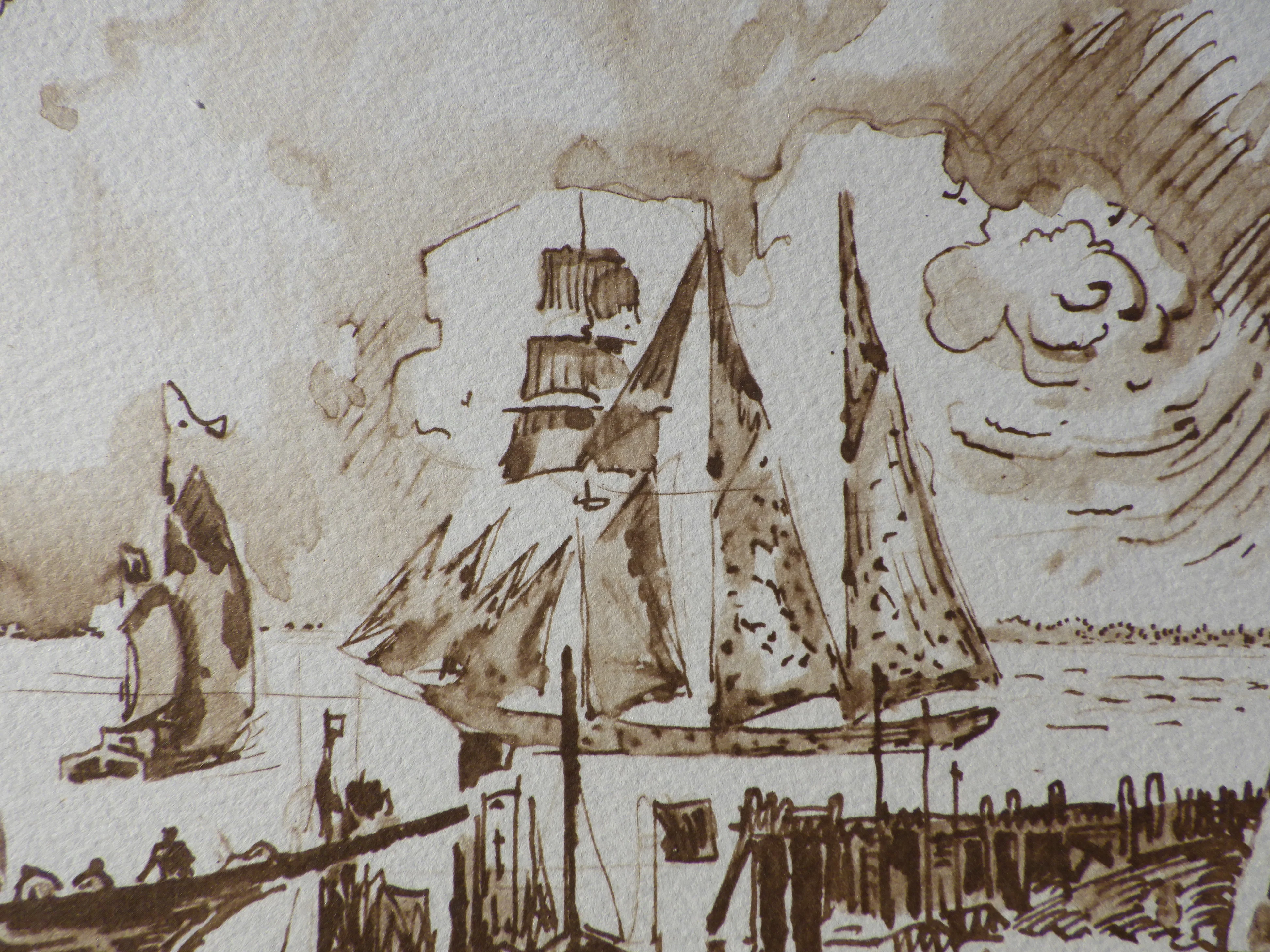Paul SIGNAC : Voiliers à Flessinghe, Gravure - Image 4