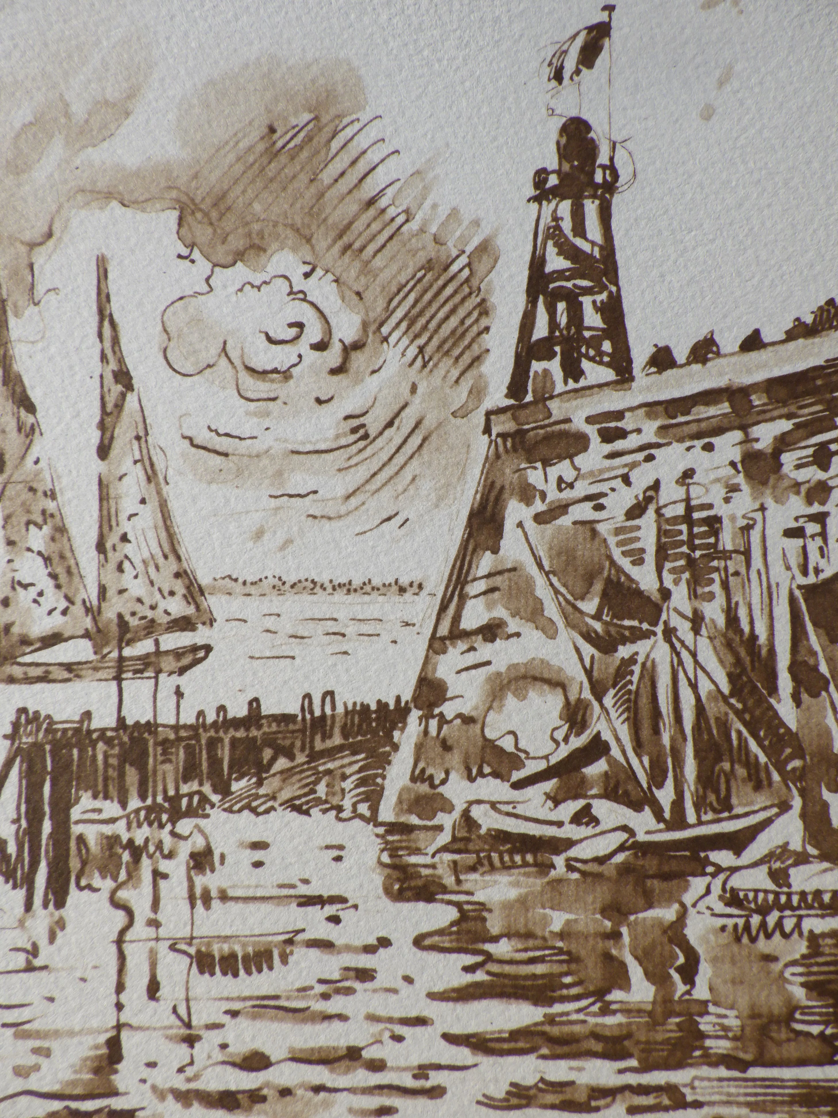 Paul SIGNAC : Voiliers à Flessinghe, Gravure - Image 5