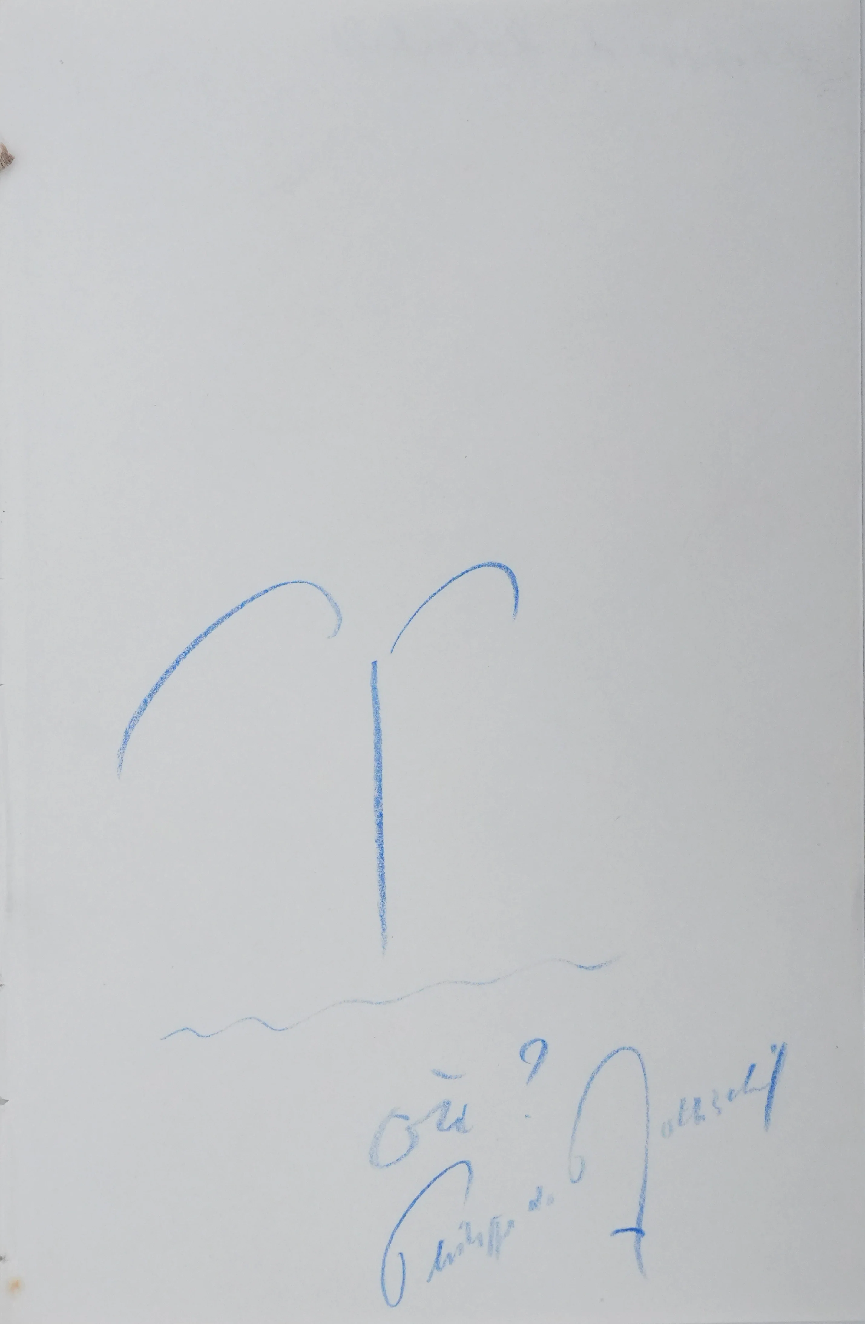 Philippe DE ROTCHILD : L'arbre sur l'eau, Autographe et dessin original signé