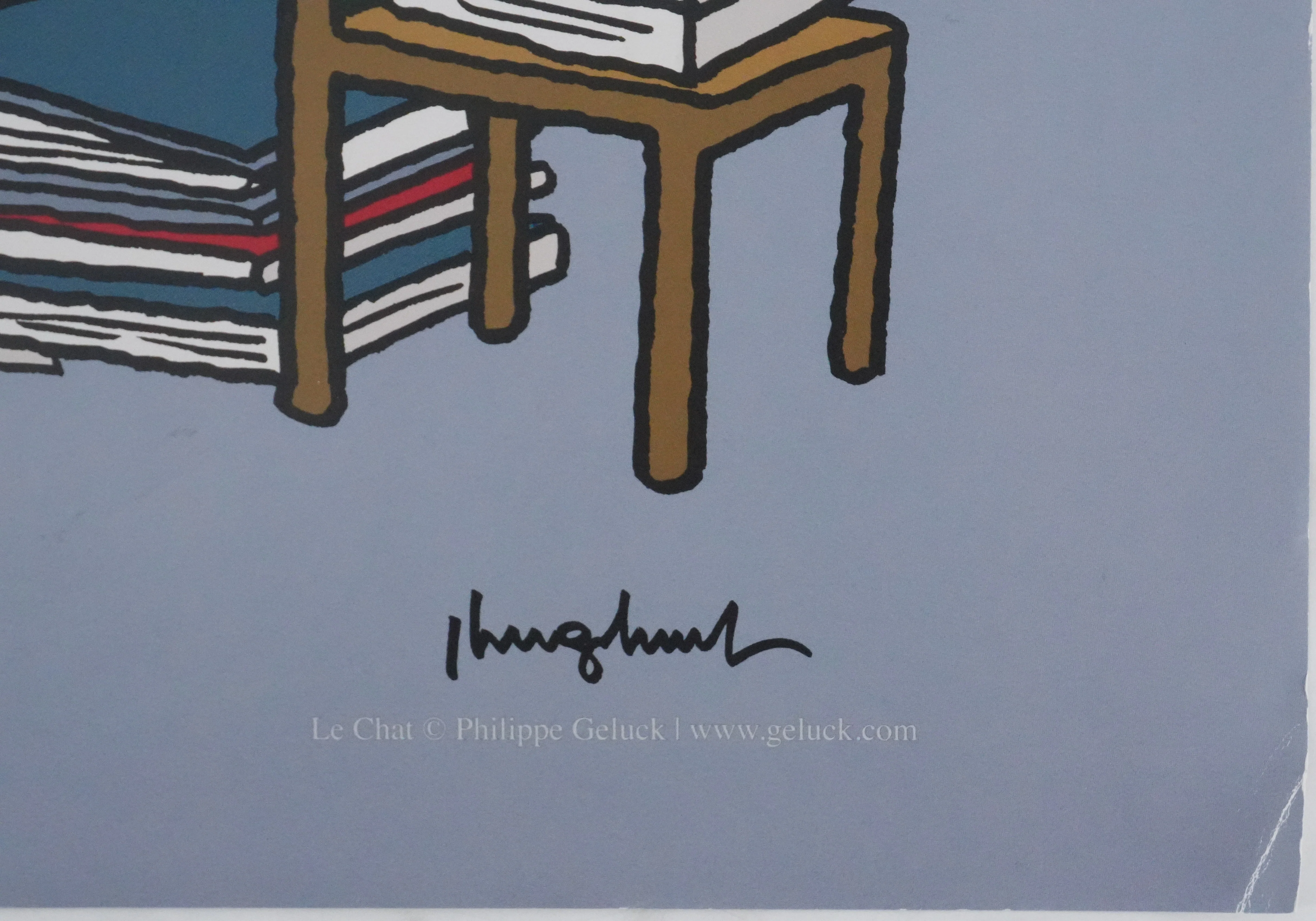 Philippe GELUCK : Quand je perds mon bordel, Affiche originale signée - Image 2