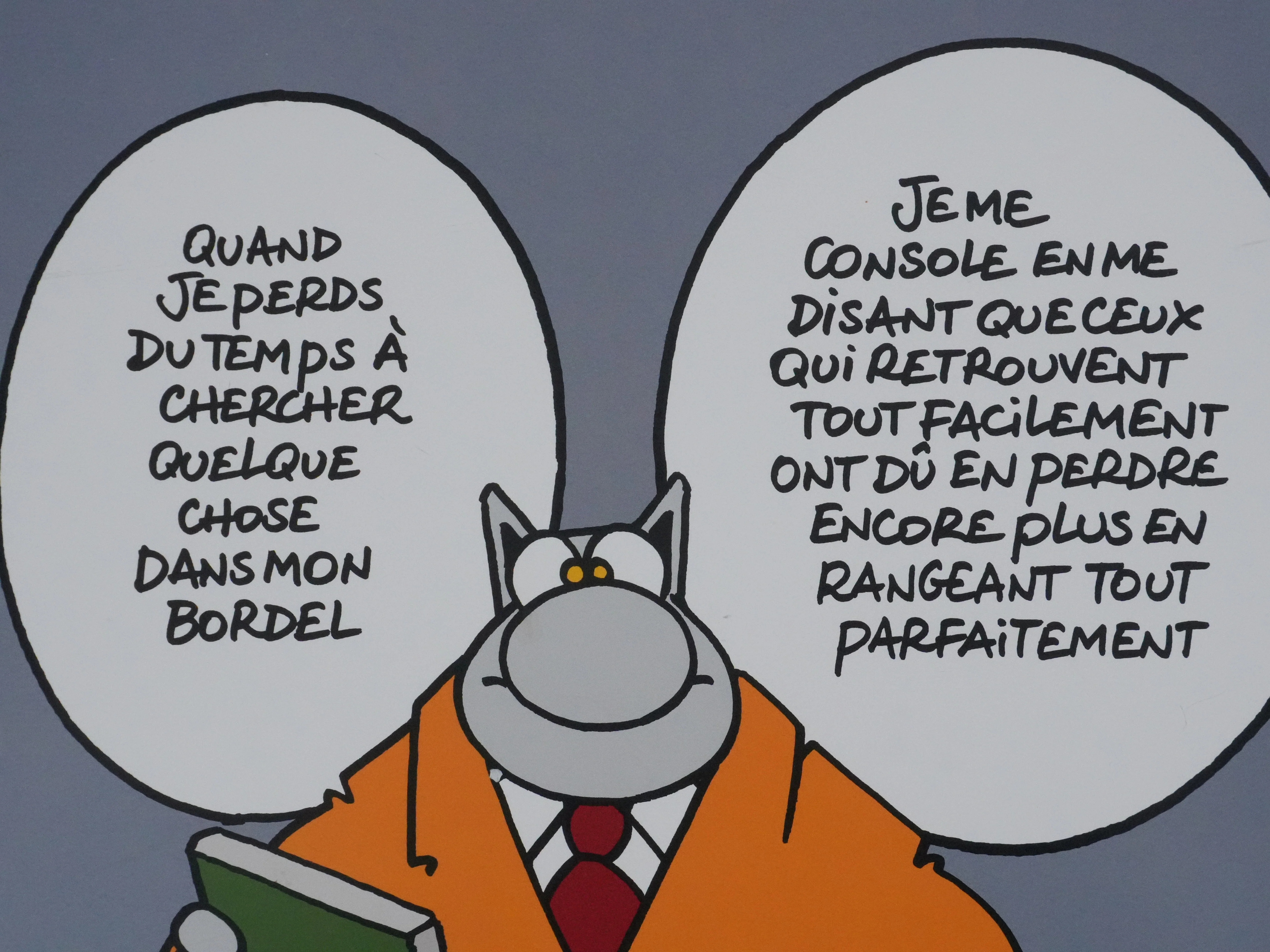 Philippe GELUCK : Quand je perds mon bordel, Affiche originale signée - Image 4