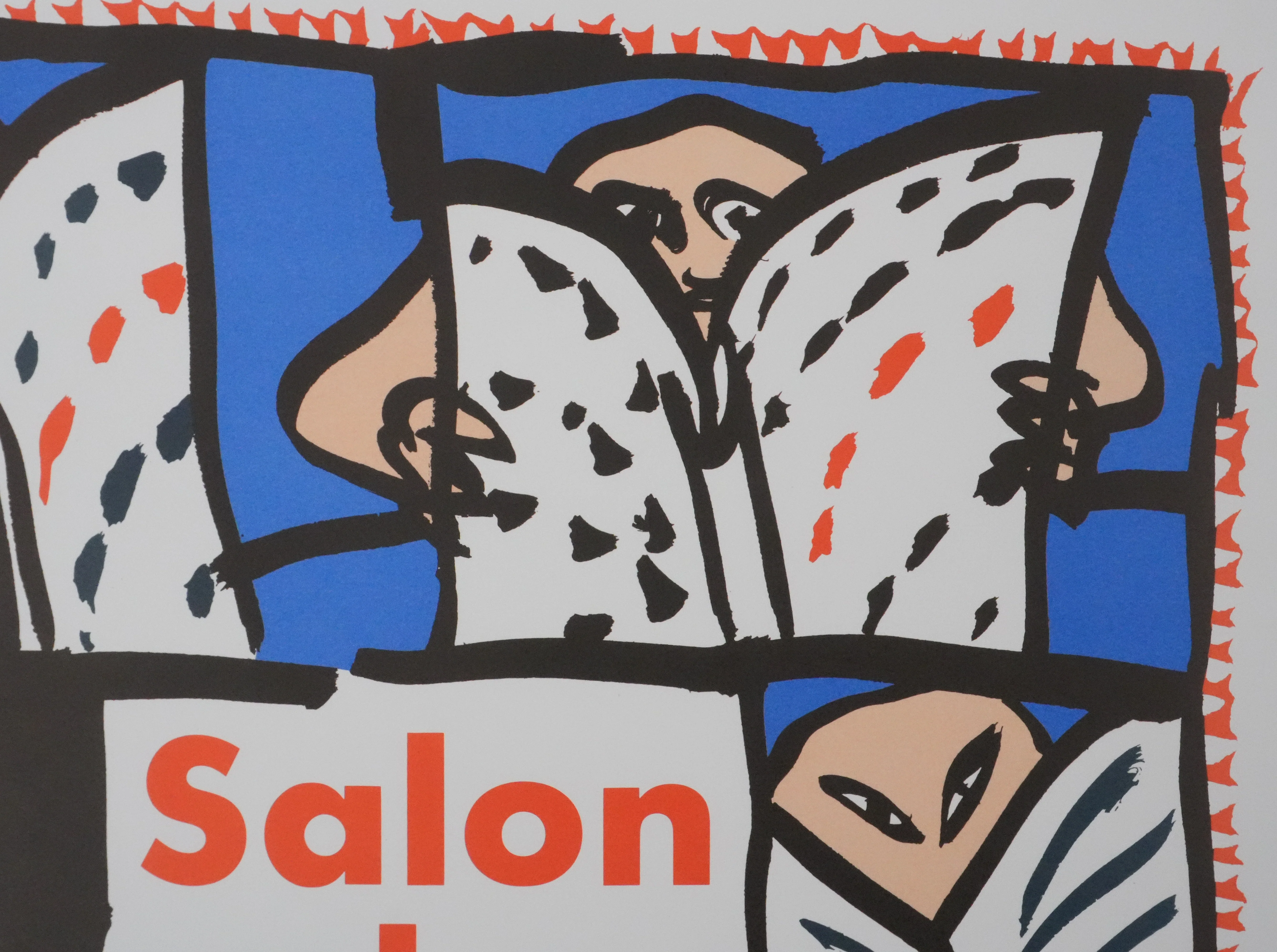 Pierre ALECHINSKY : Salon du livre, Affiche en lithographie originale signée - Image 5
