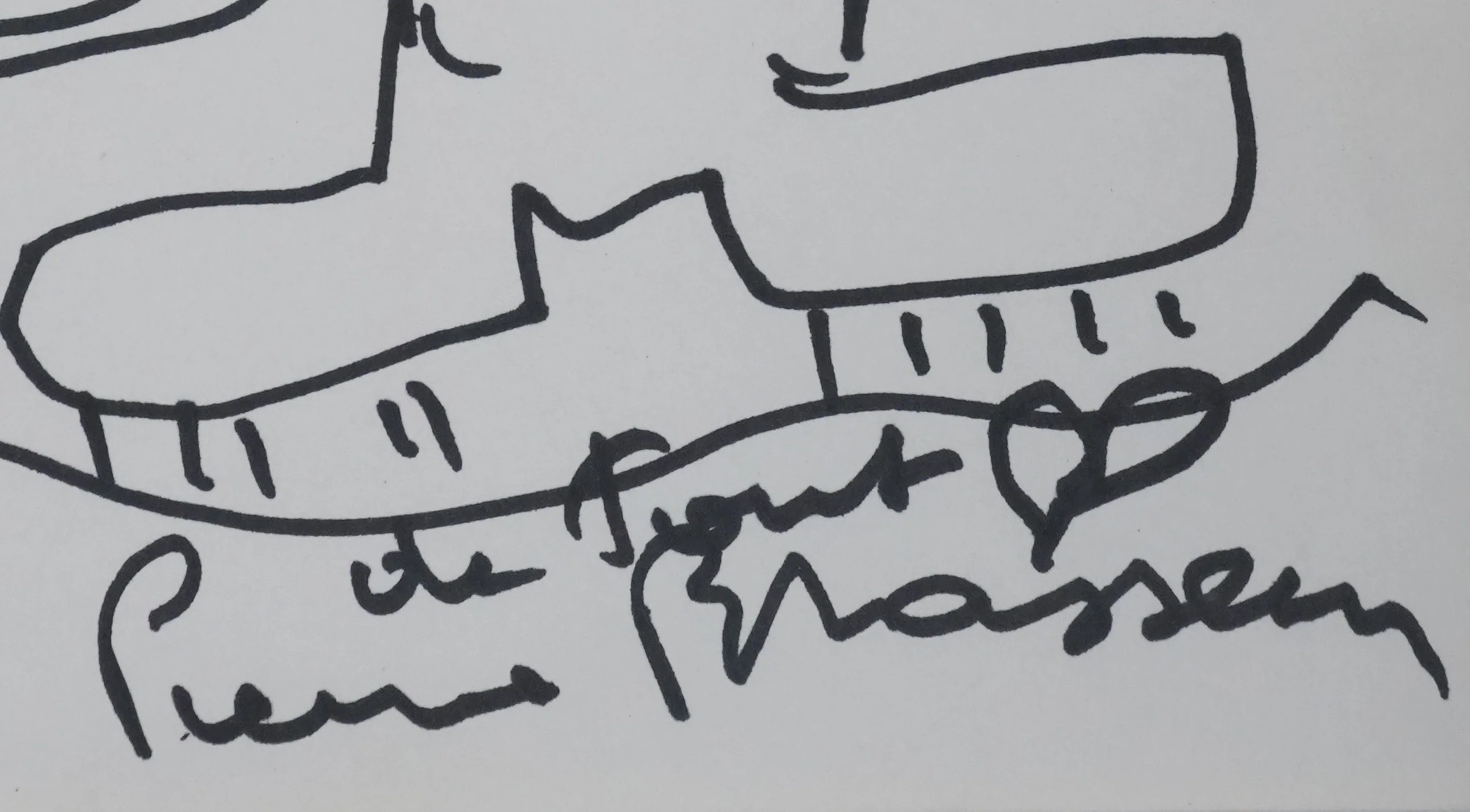 Pierre BRASSEUR : L'arbre à l'oeil, Autographe et dessin original signé - Image 2