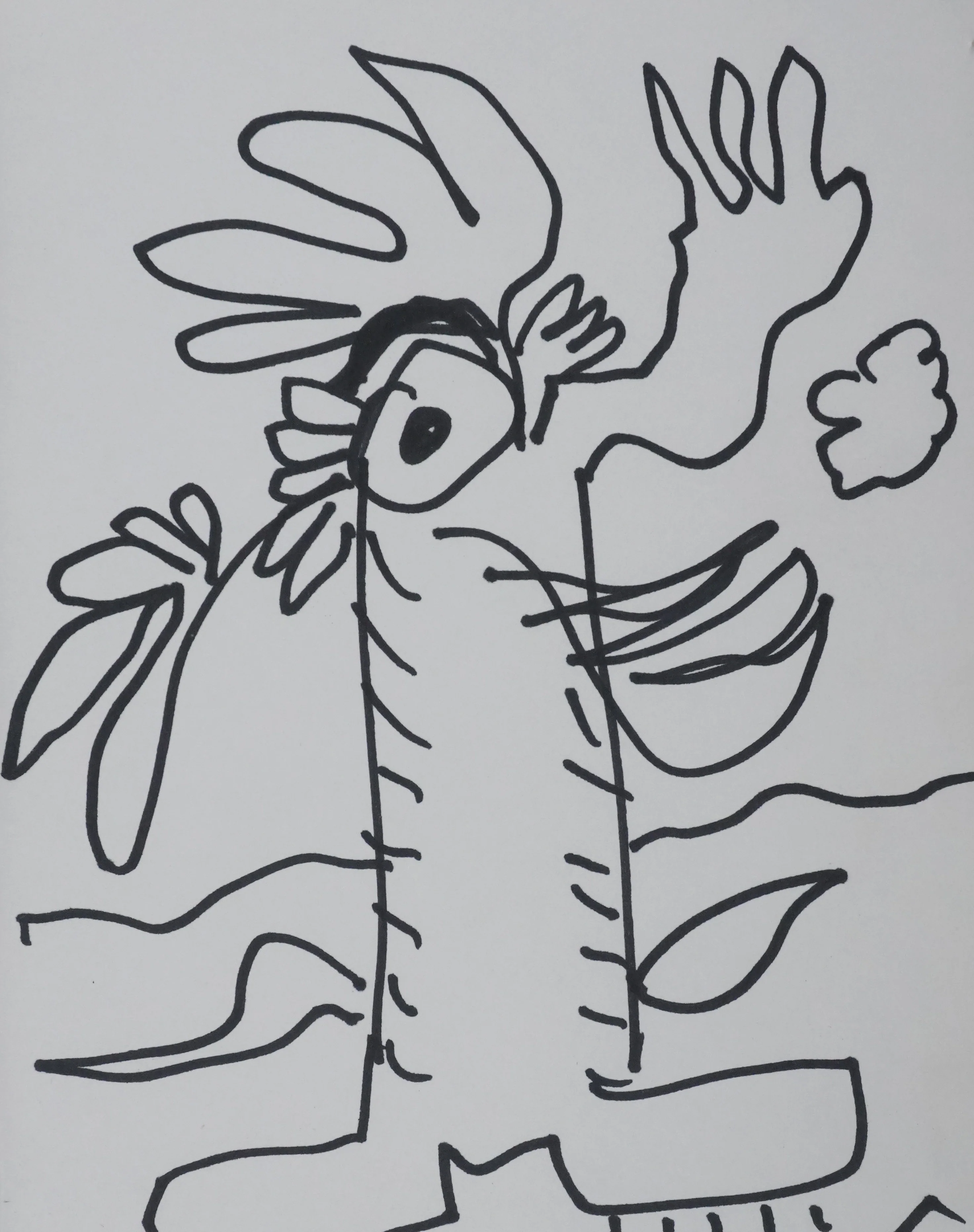 Pierre BRASSEUR : L'arbre à l'oeil, Autographe et dessin original signé - Image 3
