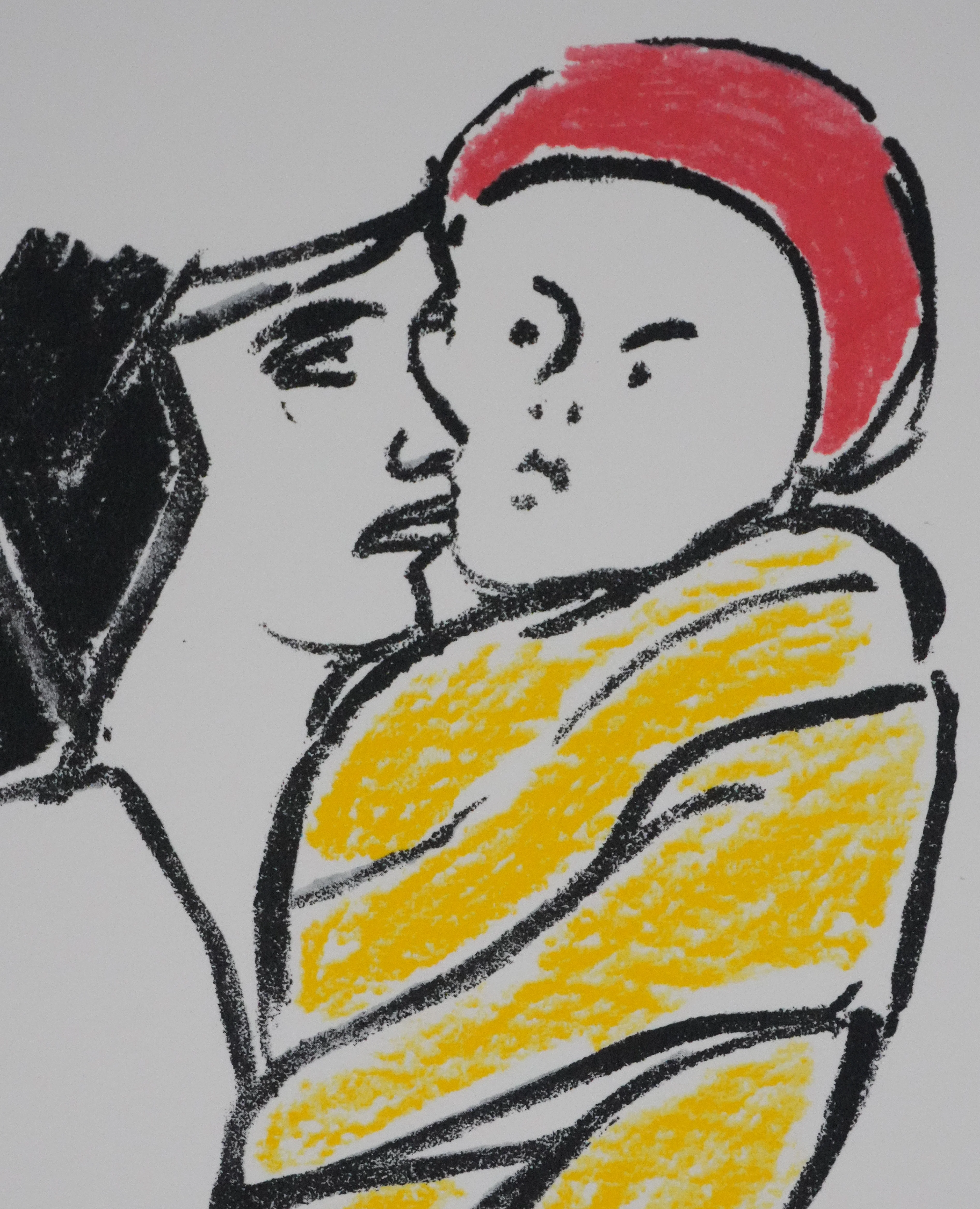 Pierre BURAGLIO : Art pour la paix, Lithographie originale signée - Image 5