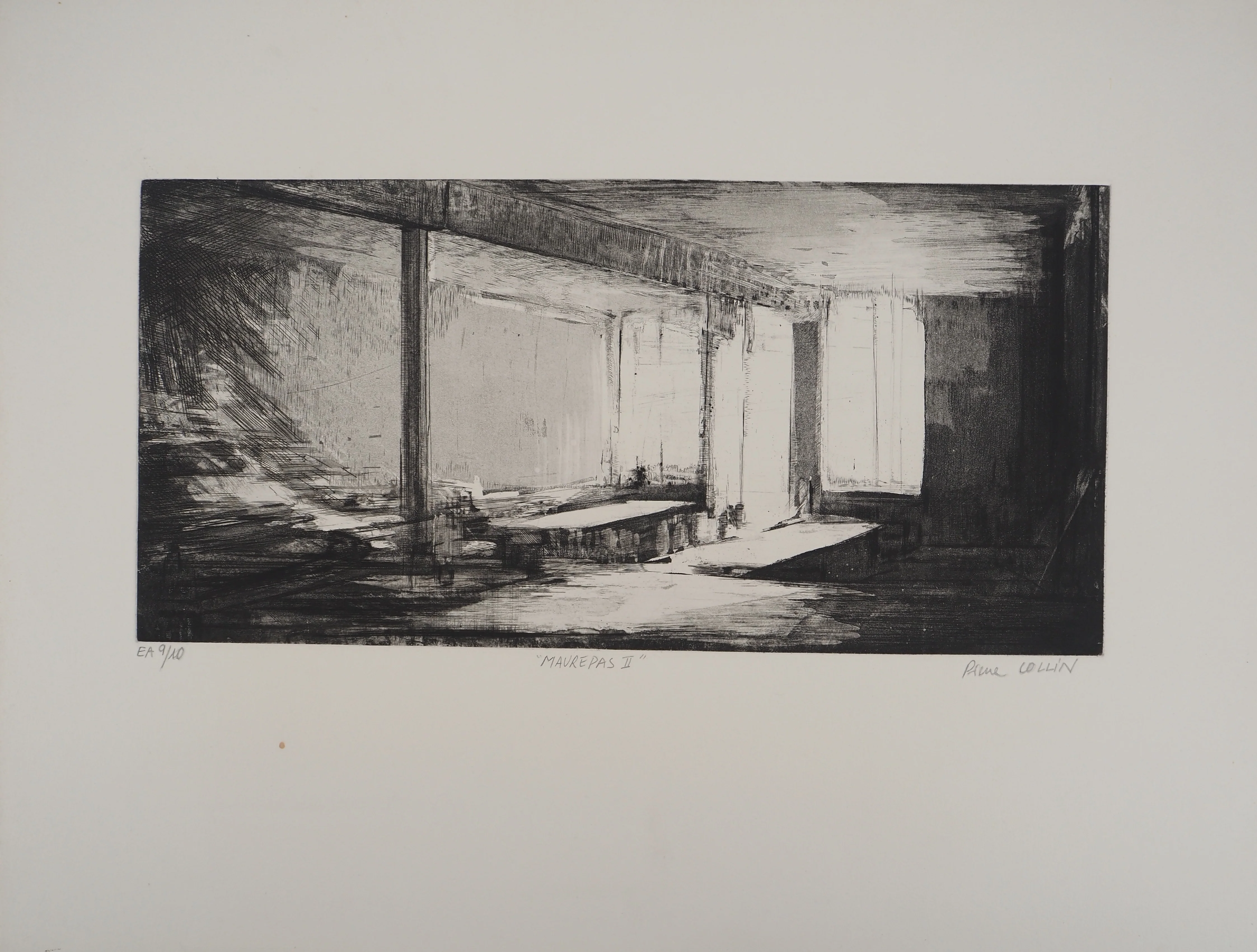 Pierre COLLIN : Maurepas II, Gravure originale signée - Image 3