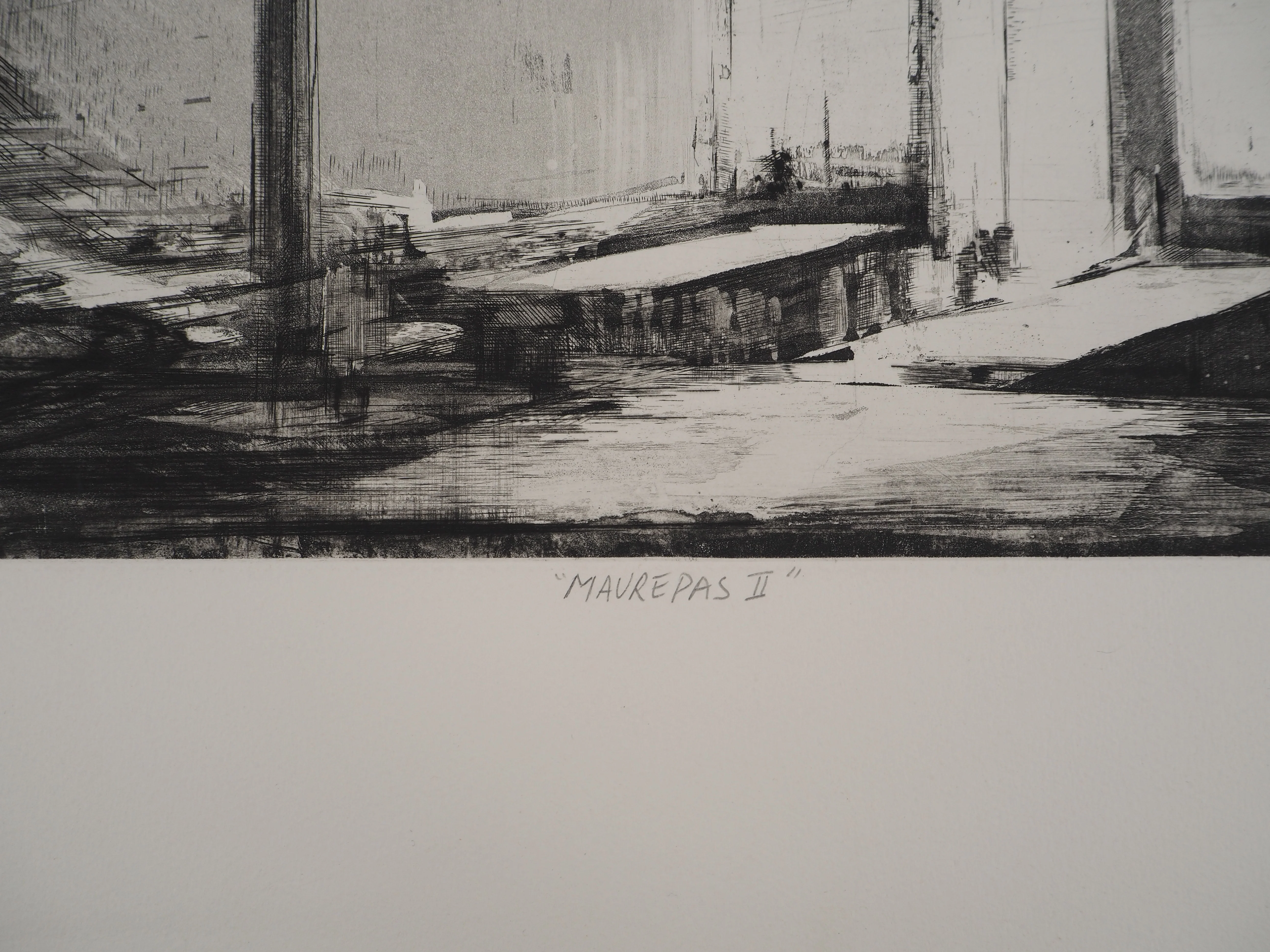 Pierre COLLIN : Maurepas II, Gravure originale signée - Image 7