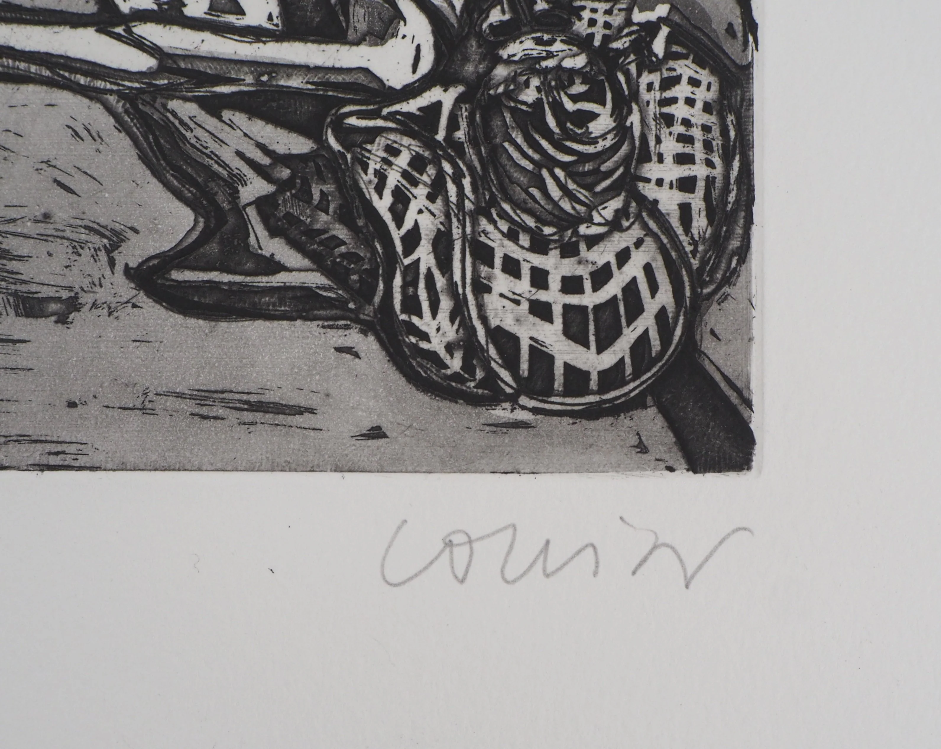 Pierre COLLIN : Sol y sombra IV, Gravure originale oignée - Image 3