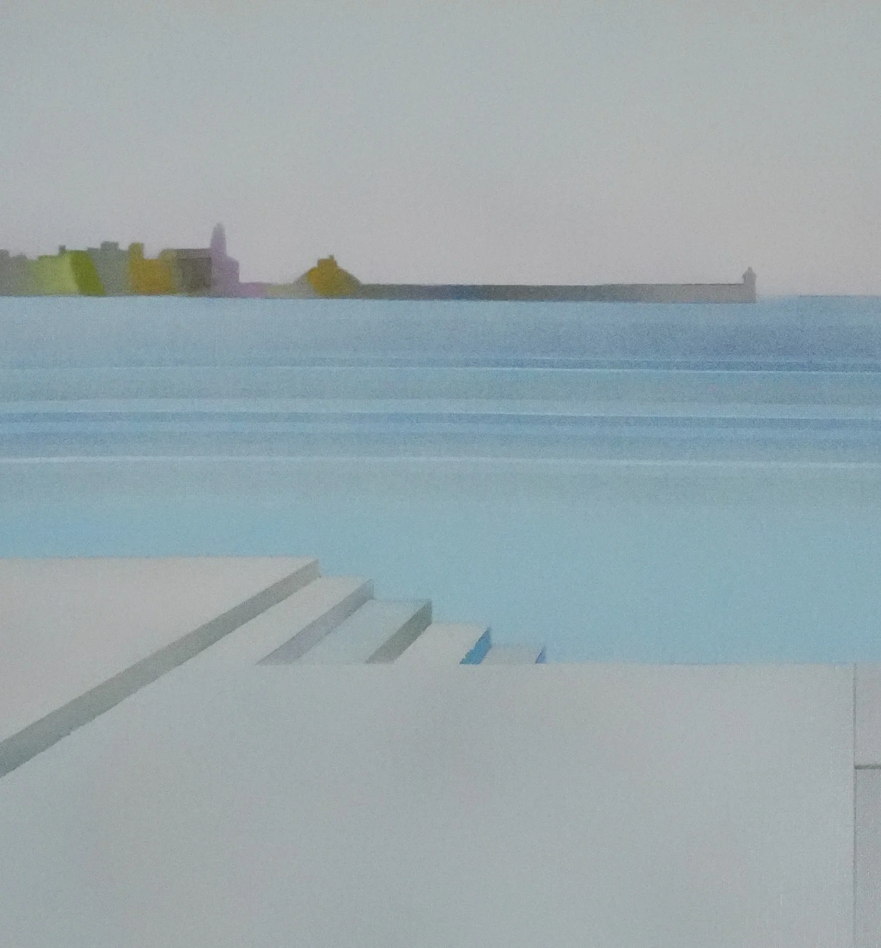 Pierre GARCIA-FONS : Paysage marin, Huile sur toile signée - Image 5