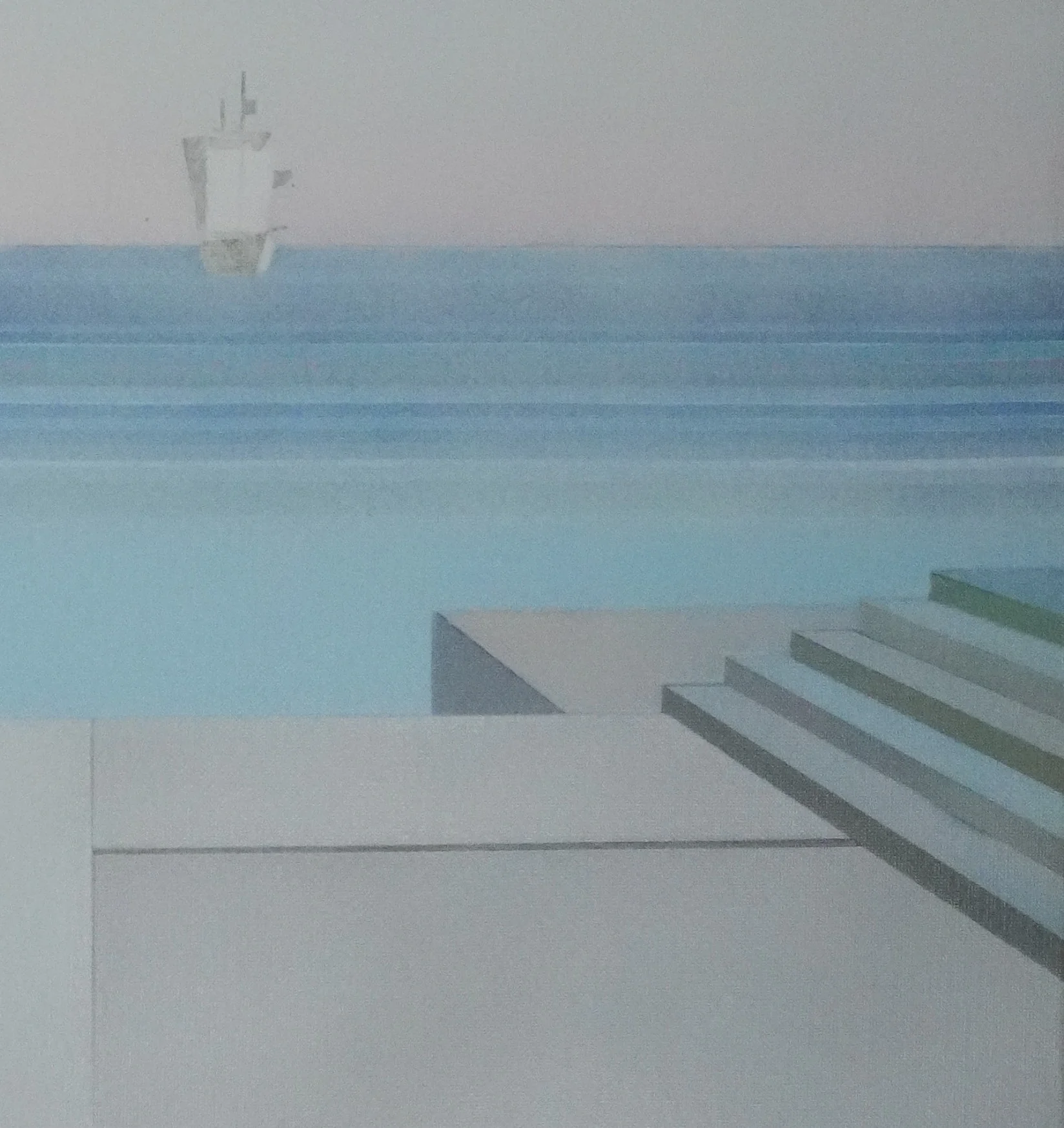 Pierre GARCIA-FONS : Paysage marin, Huile sur toile signée - Image 6