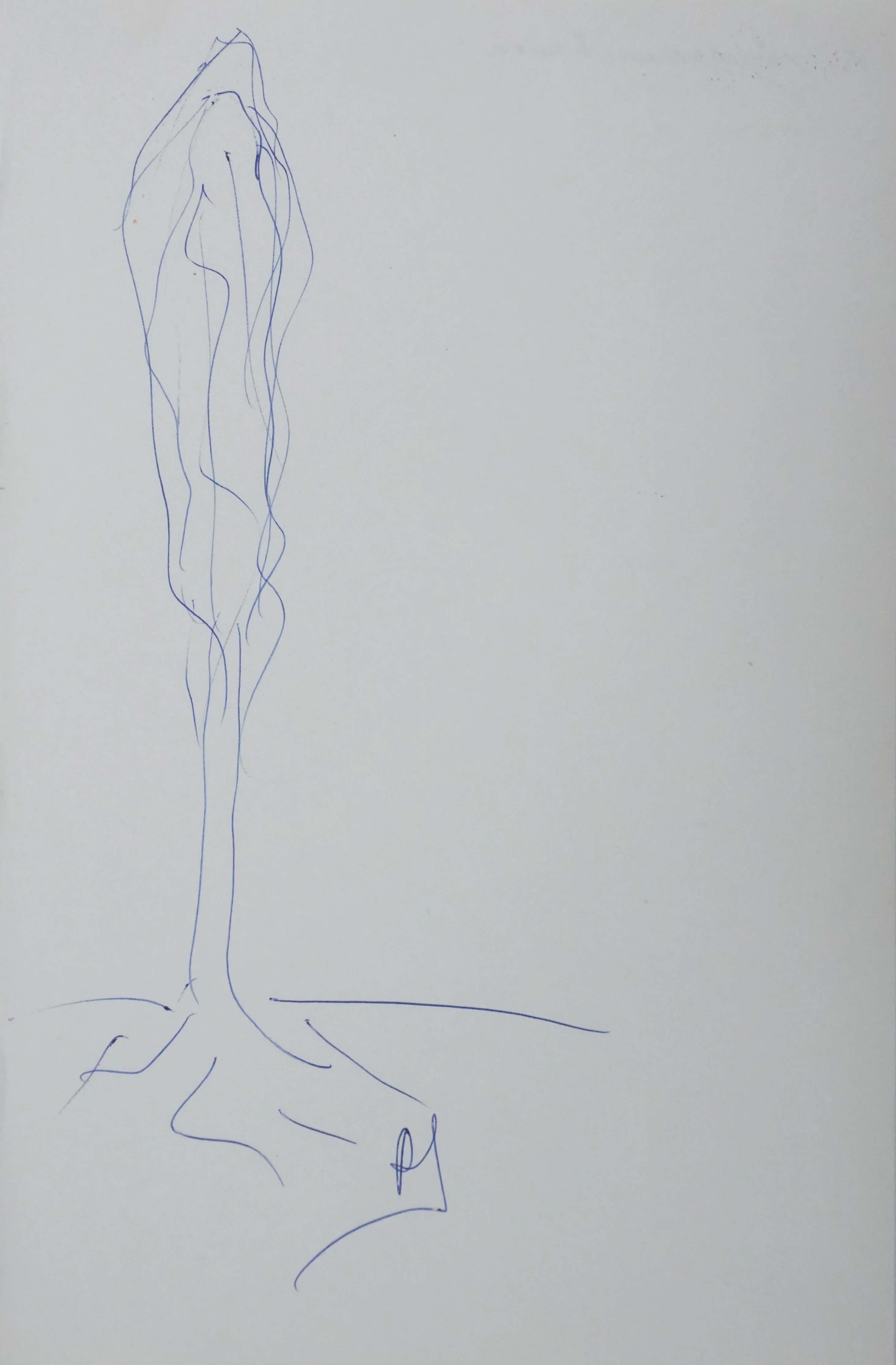 Pierre SIROT : L'arbre fin, Autographe et dessin original signé