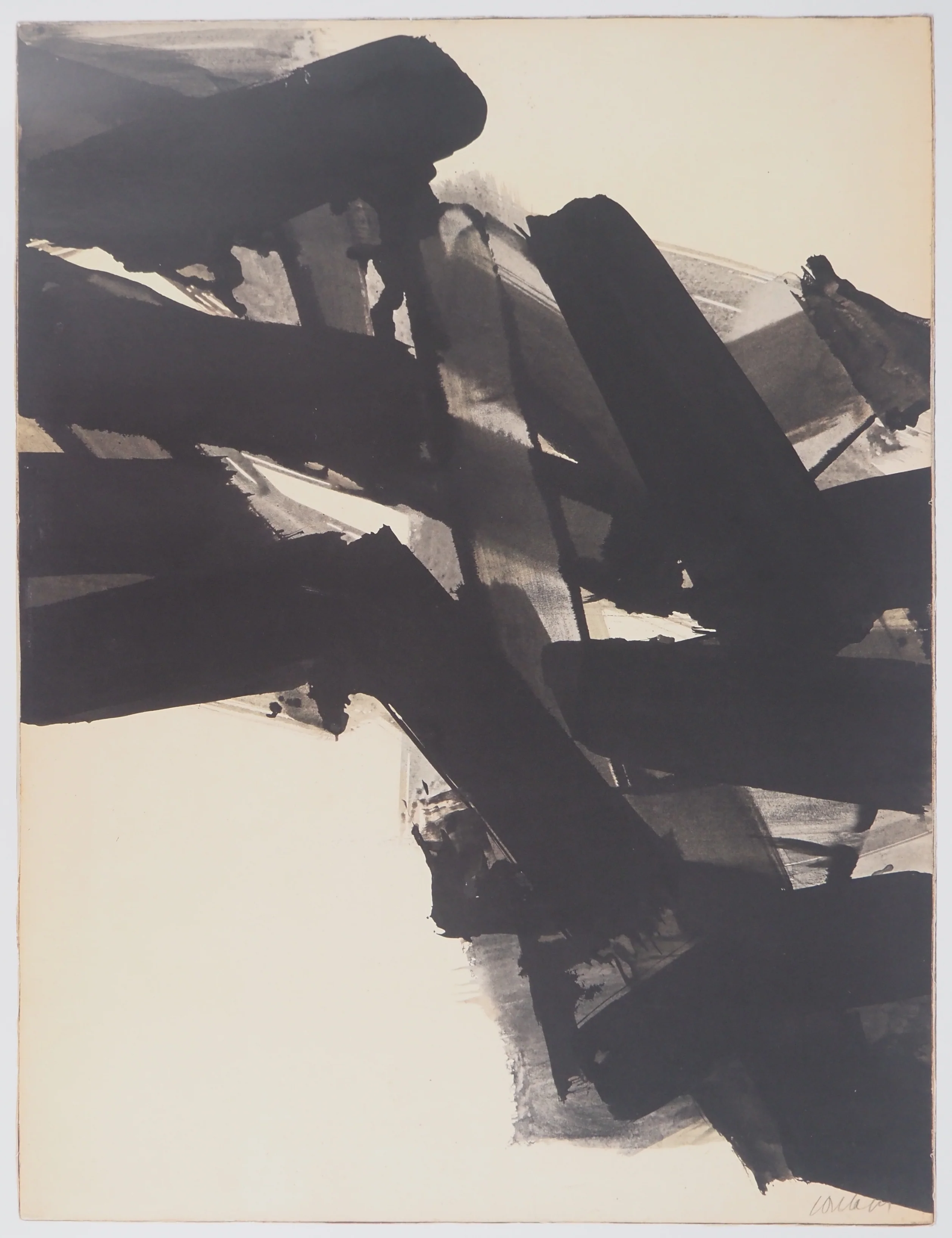 Pierre SOULAGES : Encre 1961, Affiche originale Musée Soulages - Image 2