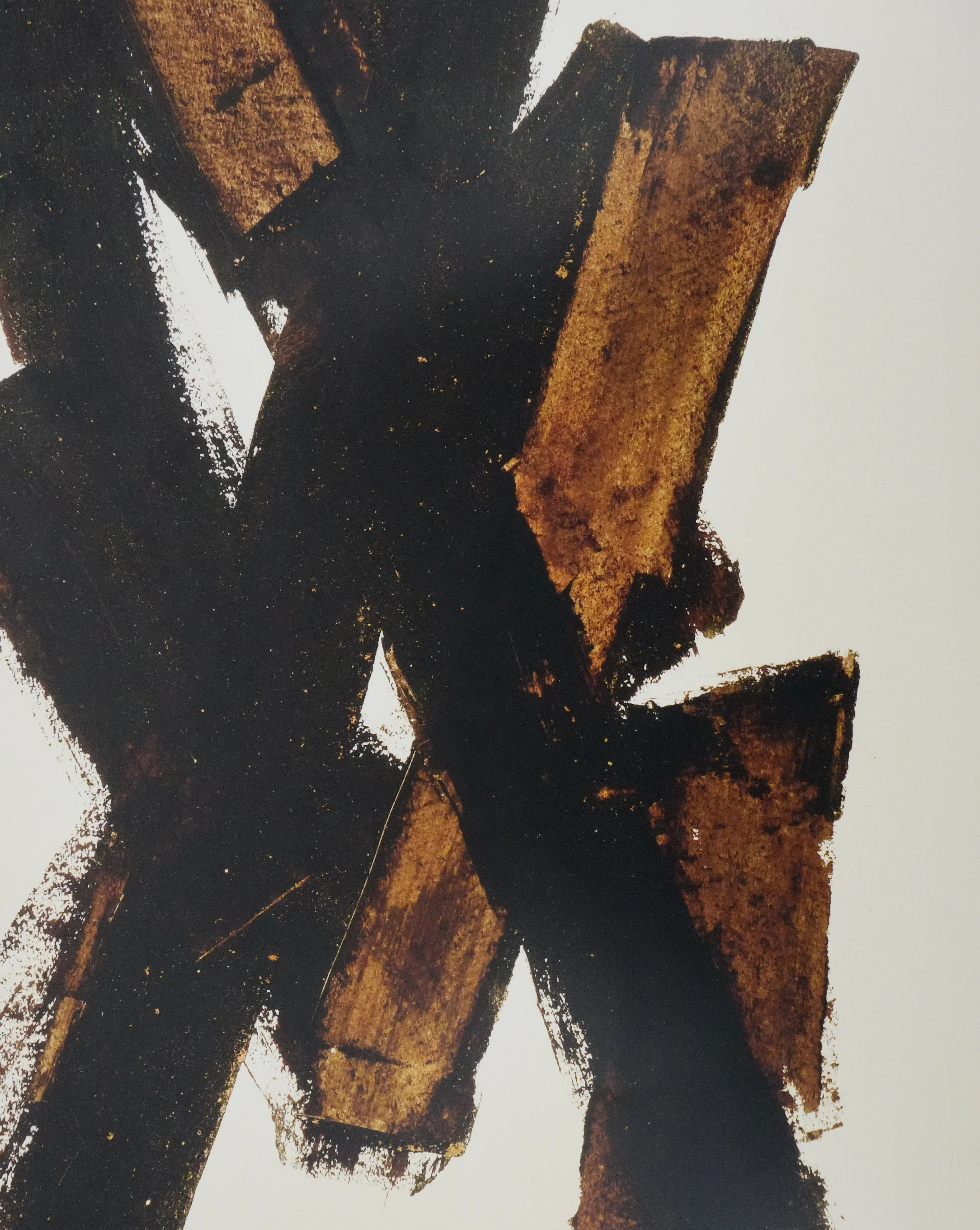 Pierre Soulages : Brou de noix sur papier 1950, Affiche originale - Image 4