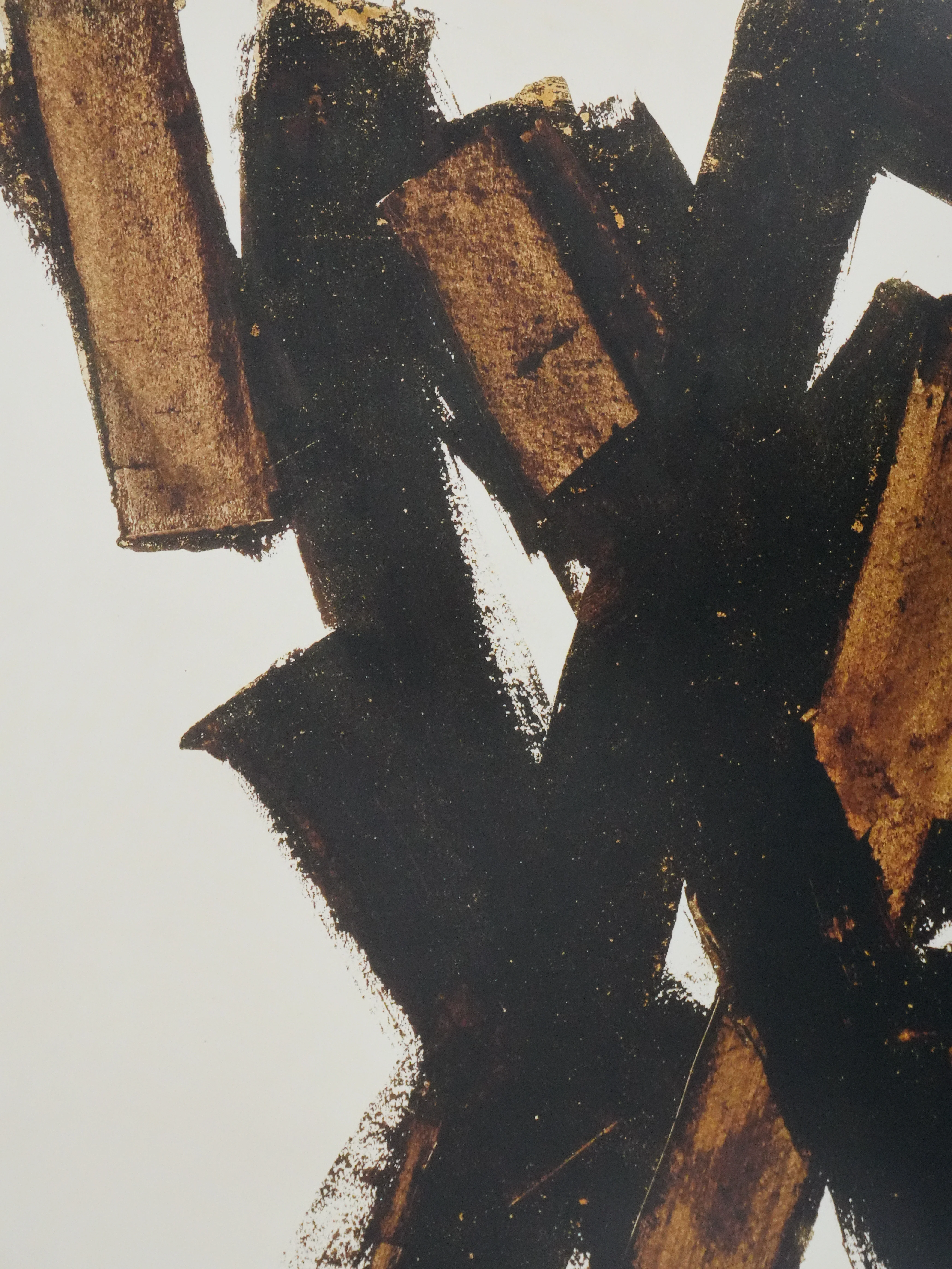 Pierre Soulages : Brou de noix sur papier 1950, Affiche originale - Image 5