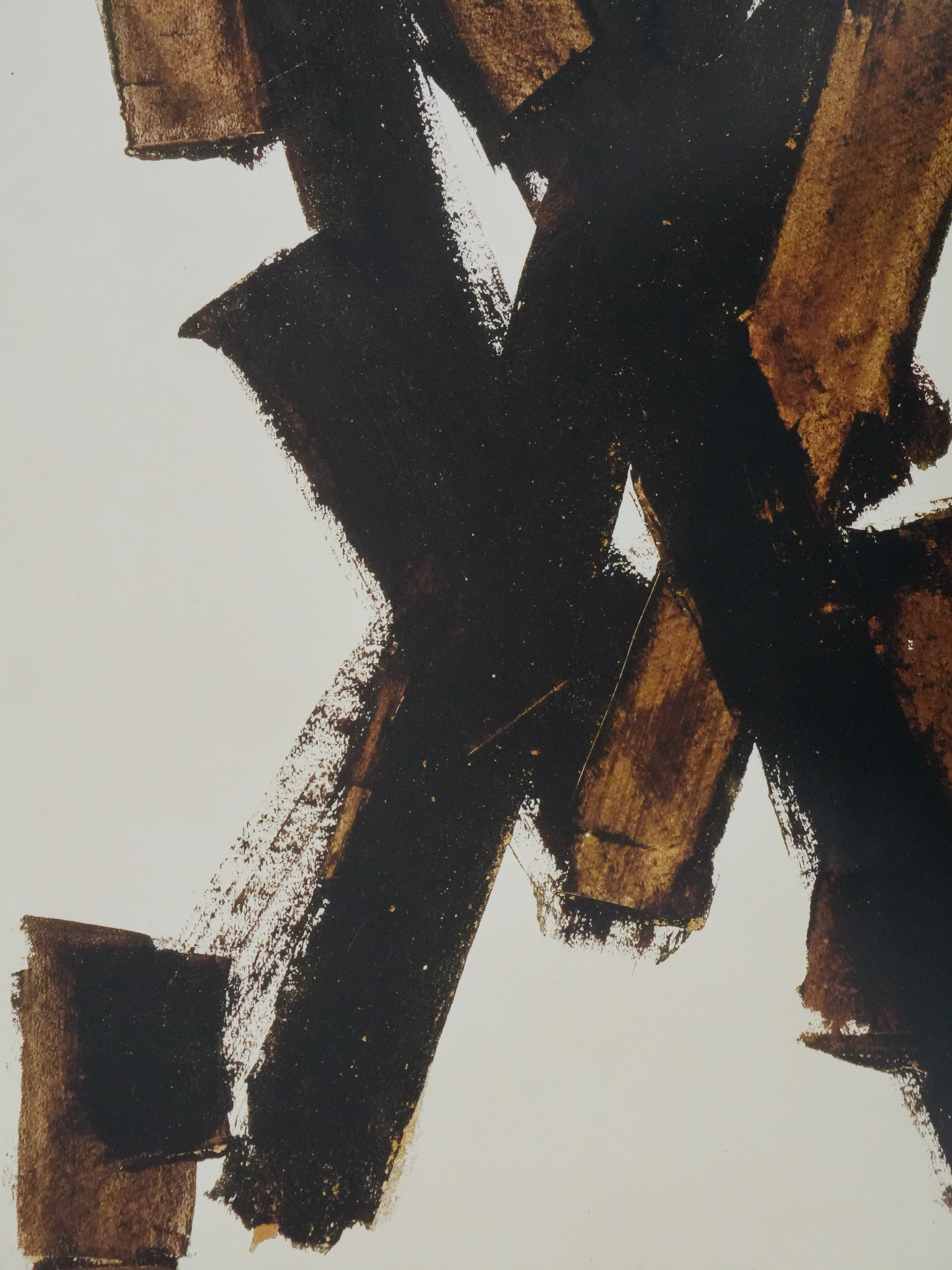 Pierre Soulages : Brou de noix sur papier 1950, Affiche originale - Image 6