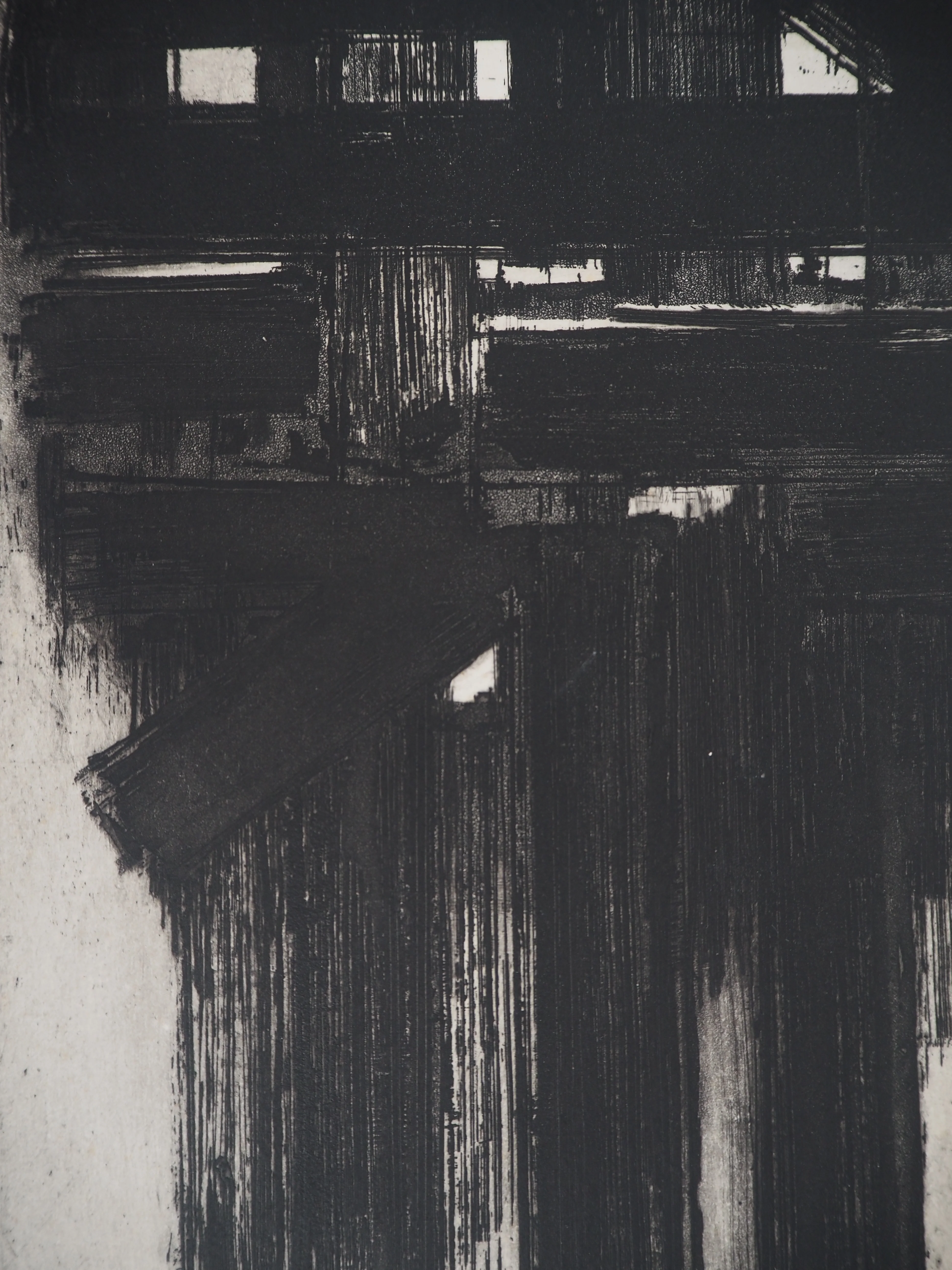 Pierre SOULAGES : Eau Forte n°3, Gravure originale signée - Image 4