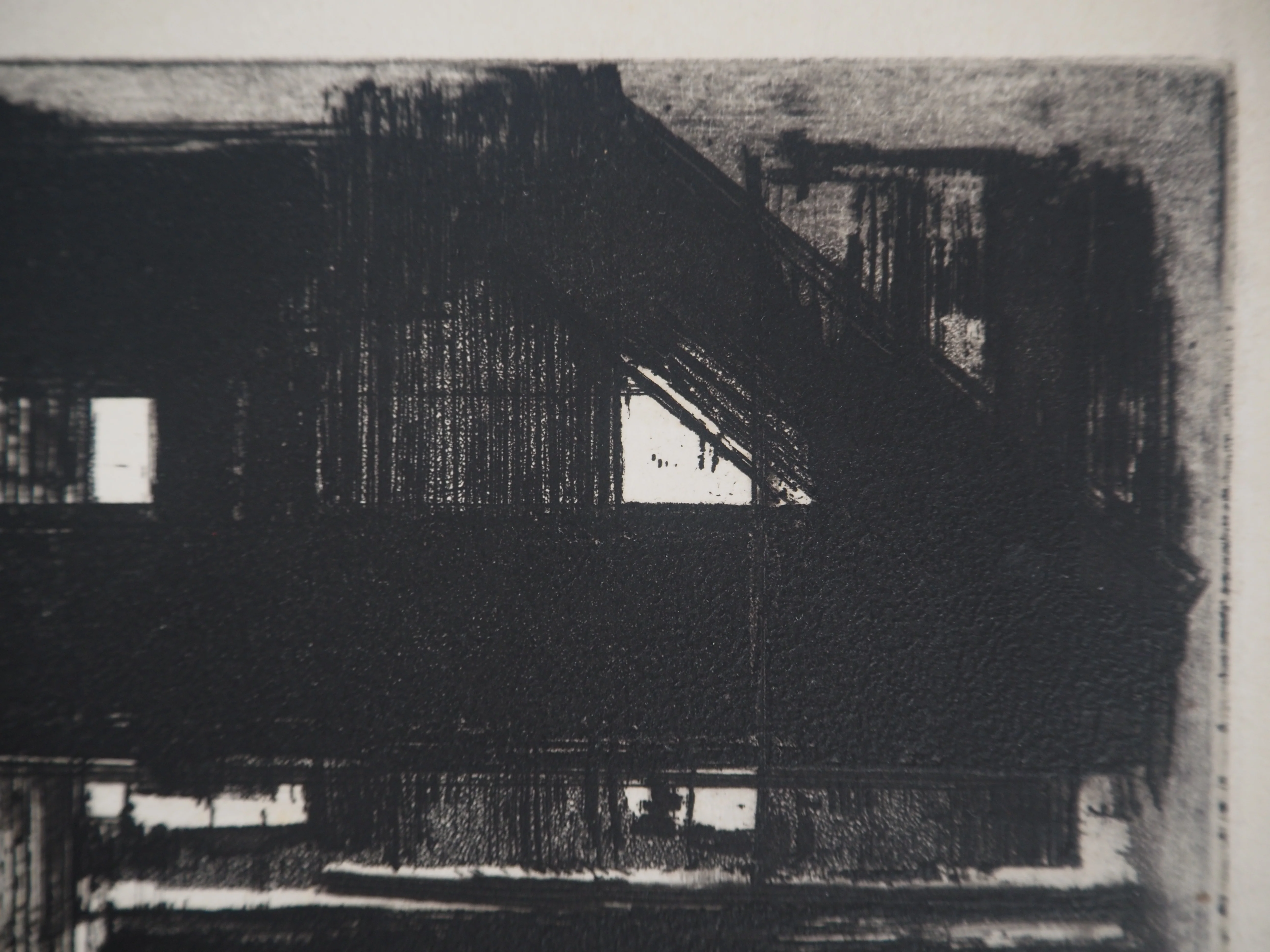 Pierre SOULAGES : Eau Forte n°3, Gravure originale signée - Image 6
