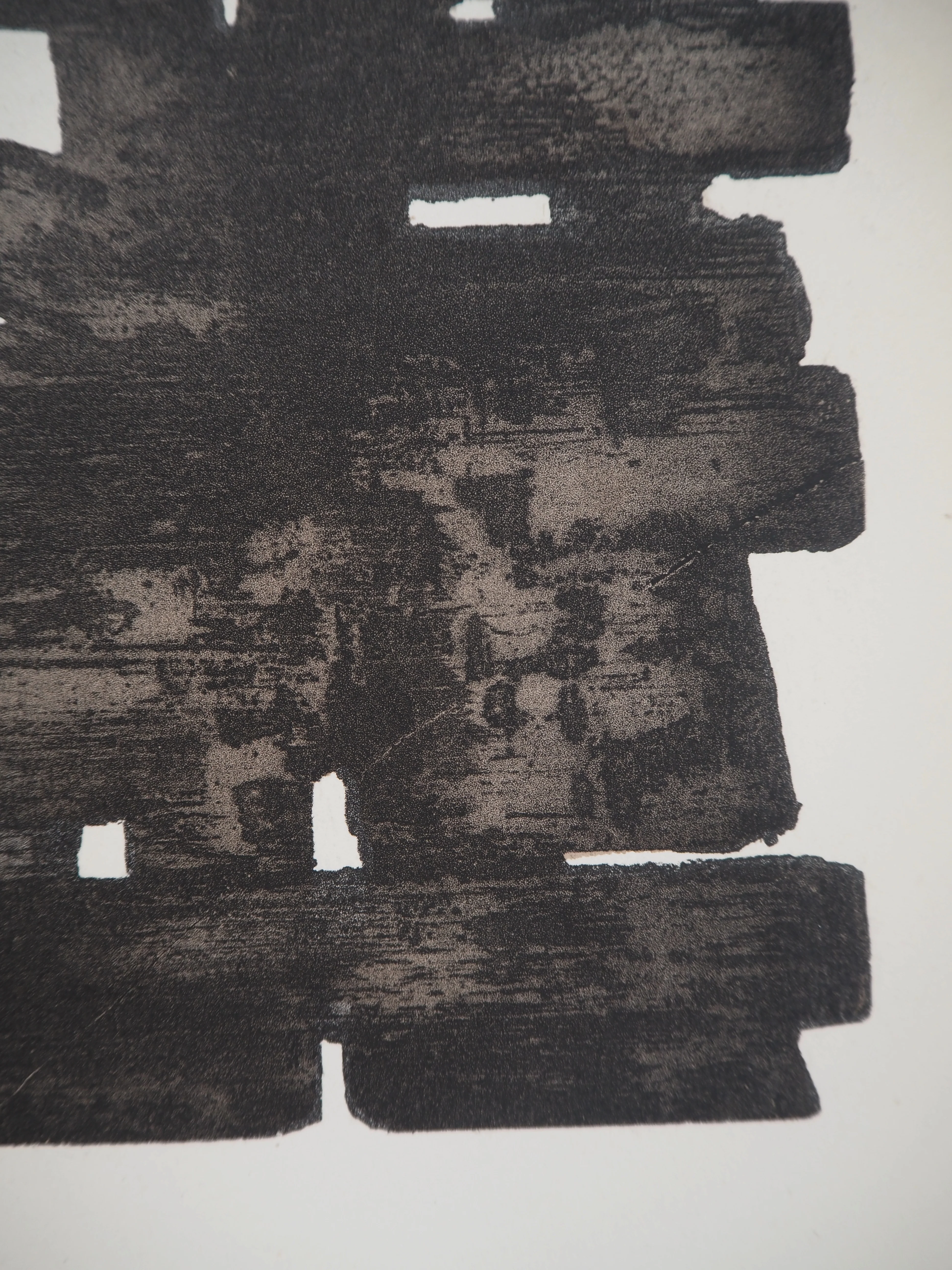 Pierre SOULAGES : Eau Forte XIII, Lithographie et pochoir - Image 4