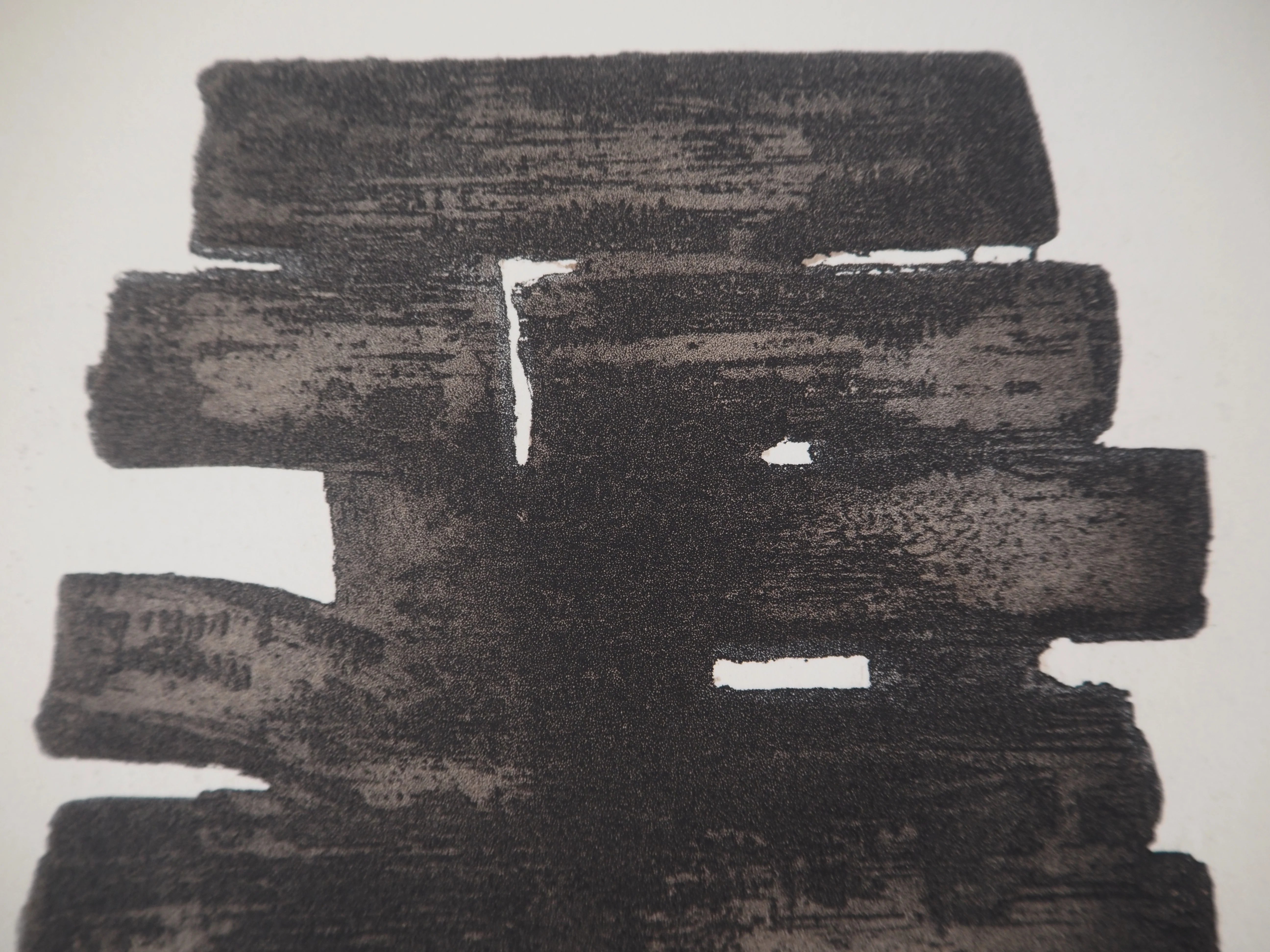 Pierre SOULAGES : Eau Forte XIII, Lithographie et pochoir - Image 6