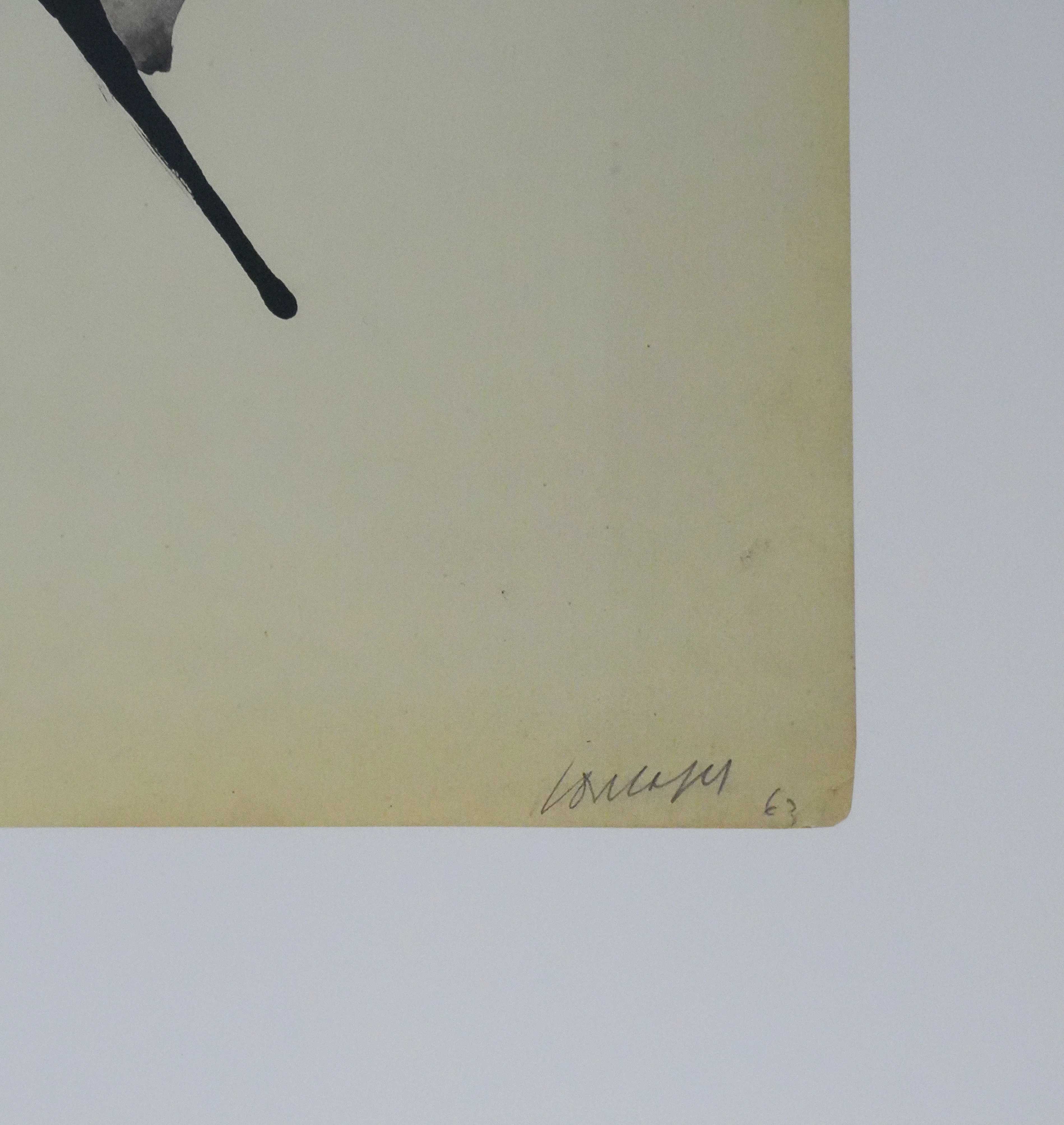 Pierre Soulages : Encre sur papier 1963, Affiche originale - Image 2