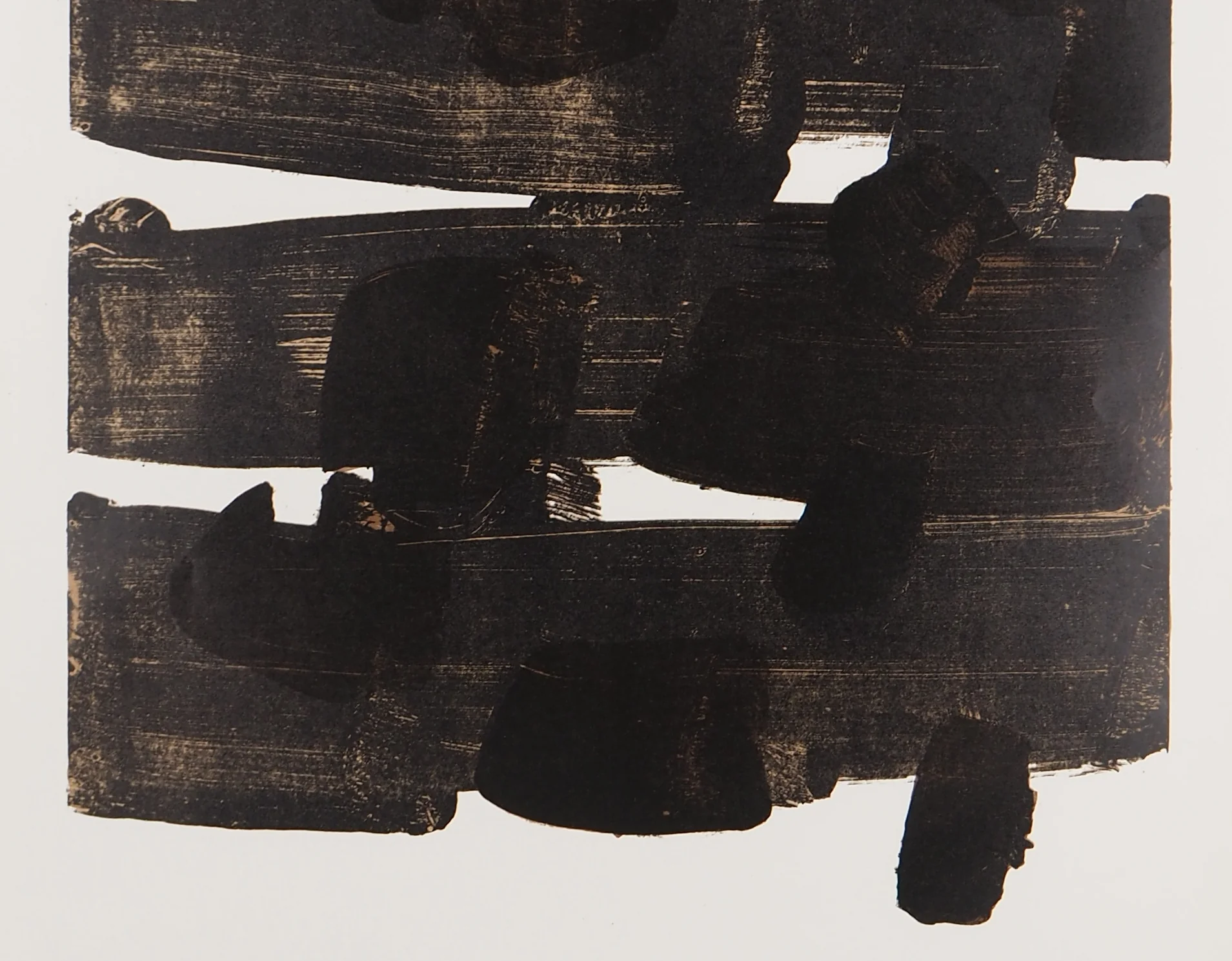 Pierre SOULAGES : Lithographie n°12, Affiche en lithographie originale - Image 3