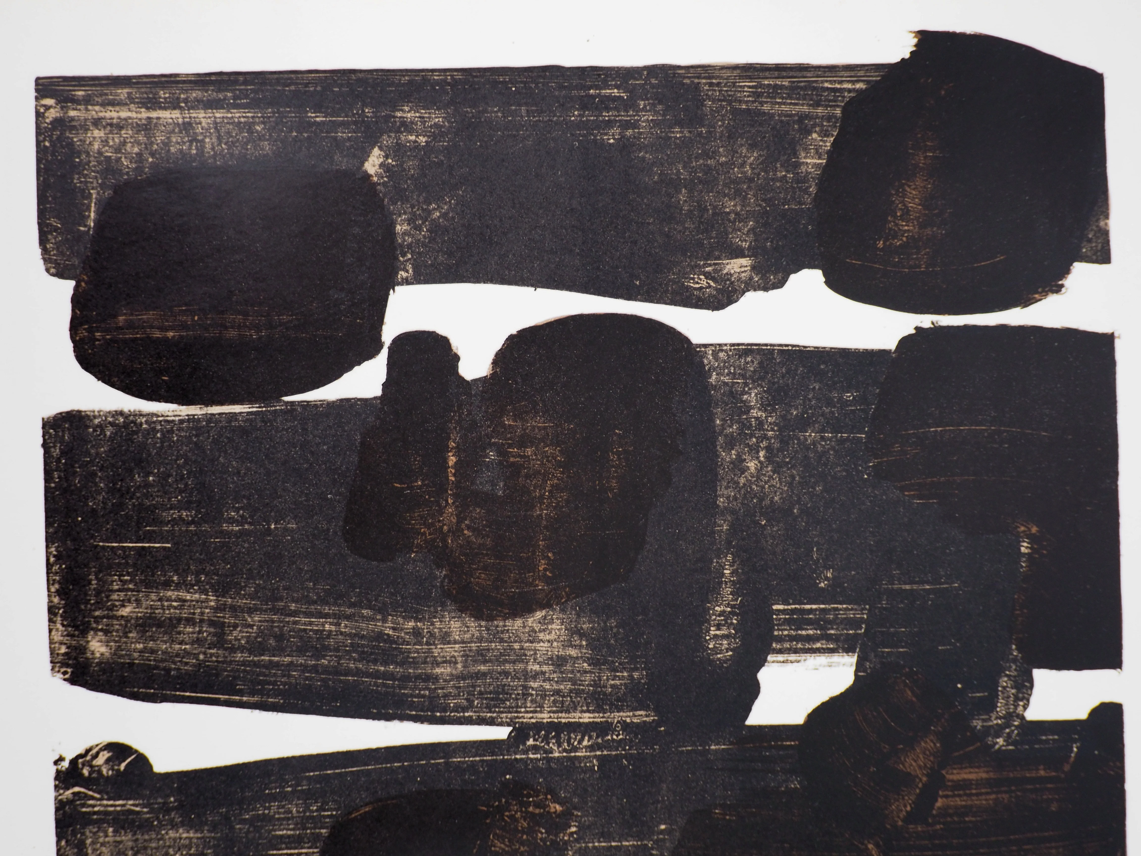 Pierre SOULAGES : Lithographie n°12, Affiche en lithographie originale - Image 4