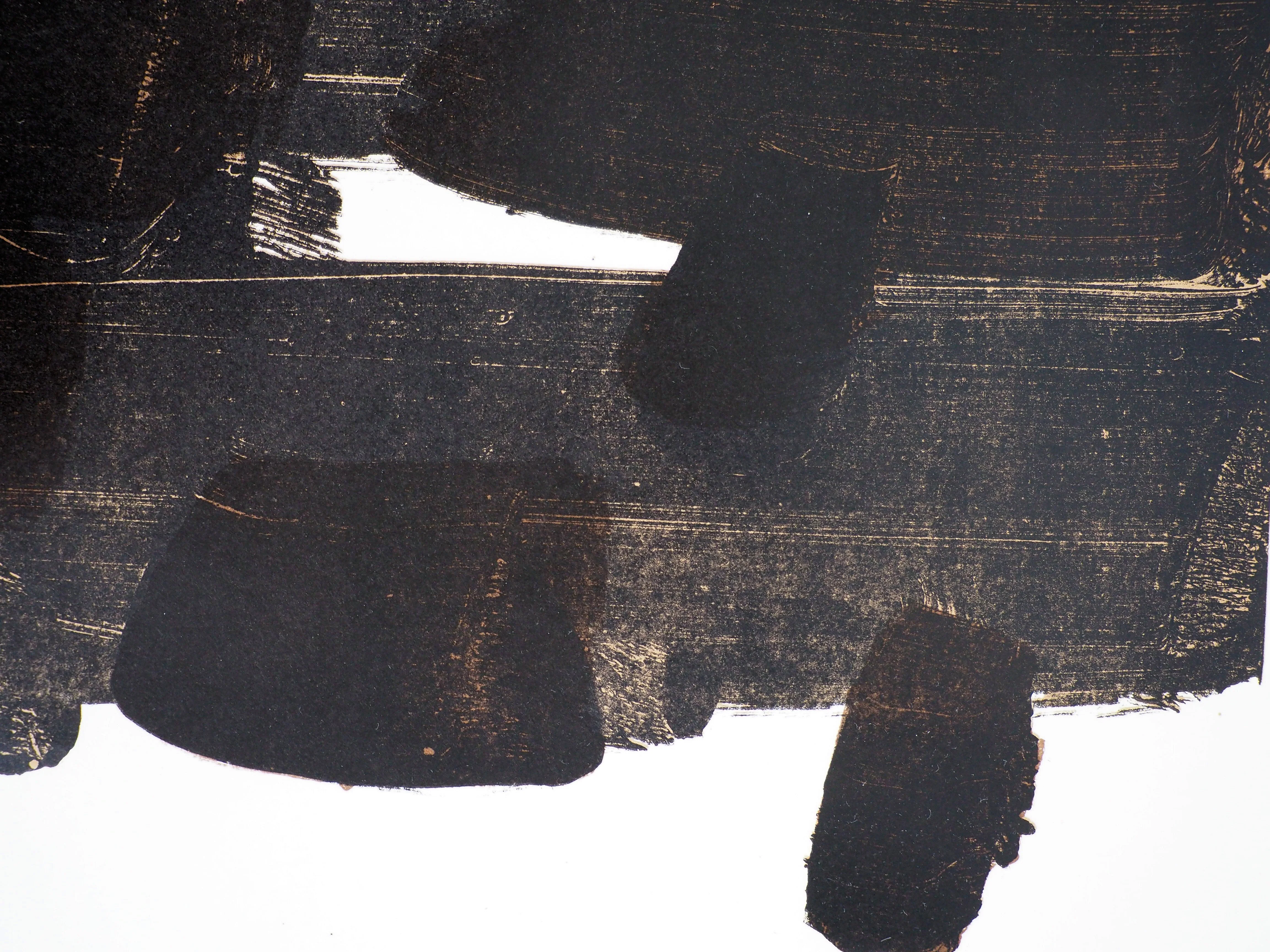 Pierre SOULAGES : Lithographie n°12, Affiche en lithographie originale - Image 6