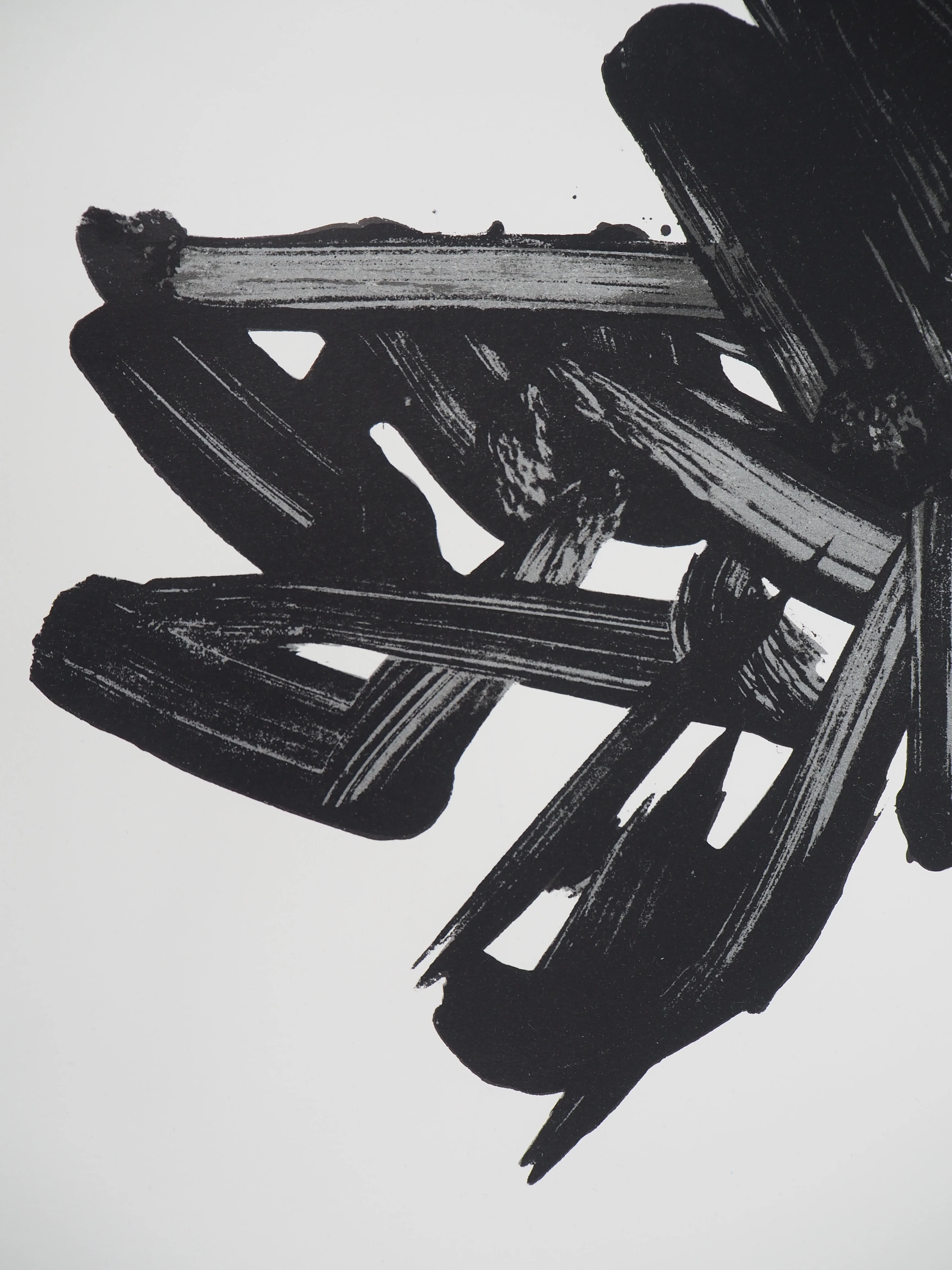 Pierre SOULAGES : Lithographie n°17, Lithographie originale - Image 4