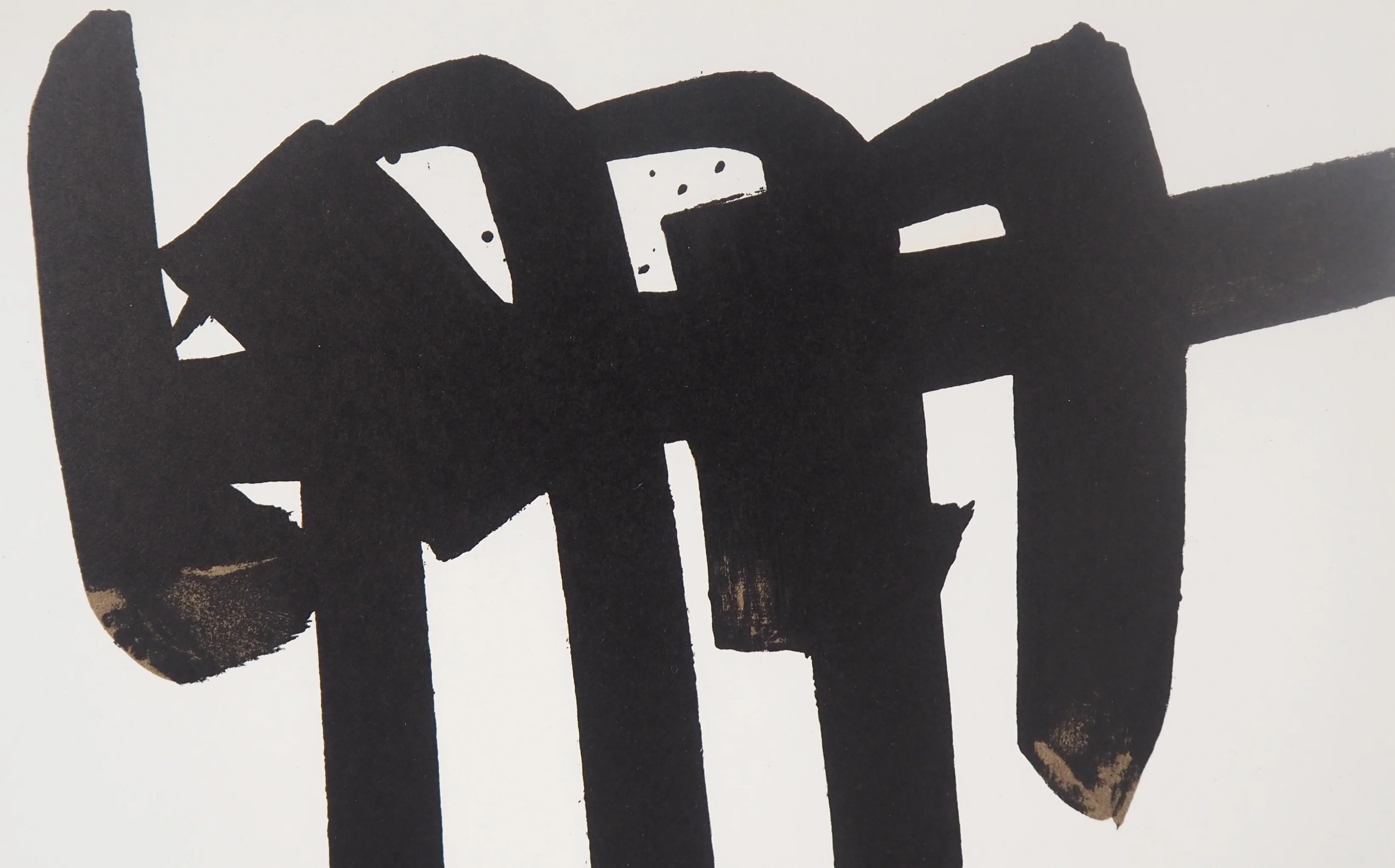 Pierre SOULAGES : Lithographie n°28, Lithographie originale - Image 4