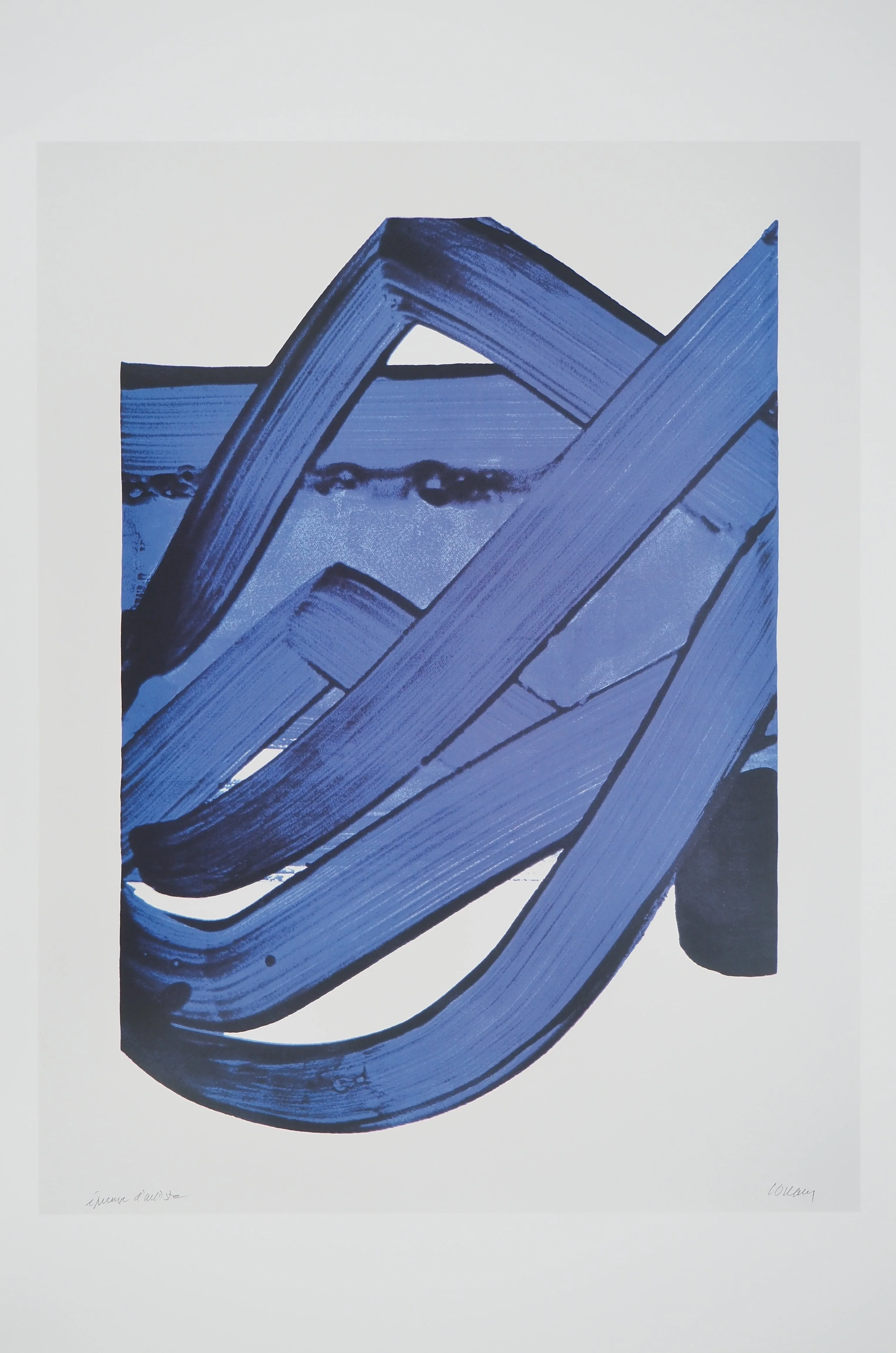 Pierre SOULAGES : Sérigraphie 18, Affiche originale Musée Soulages