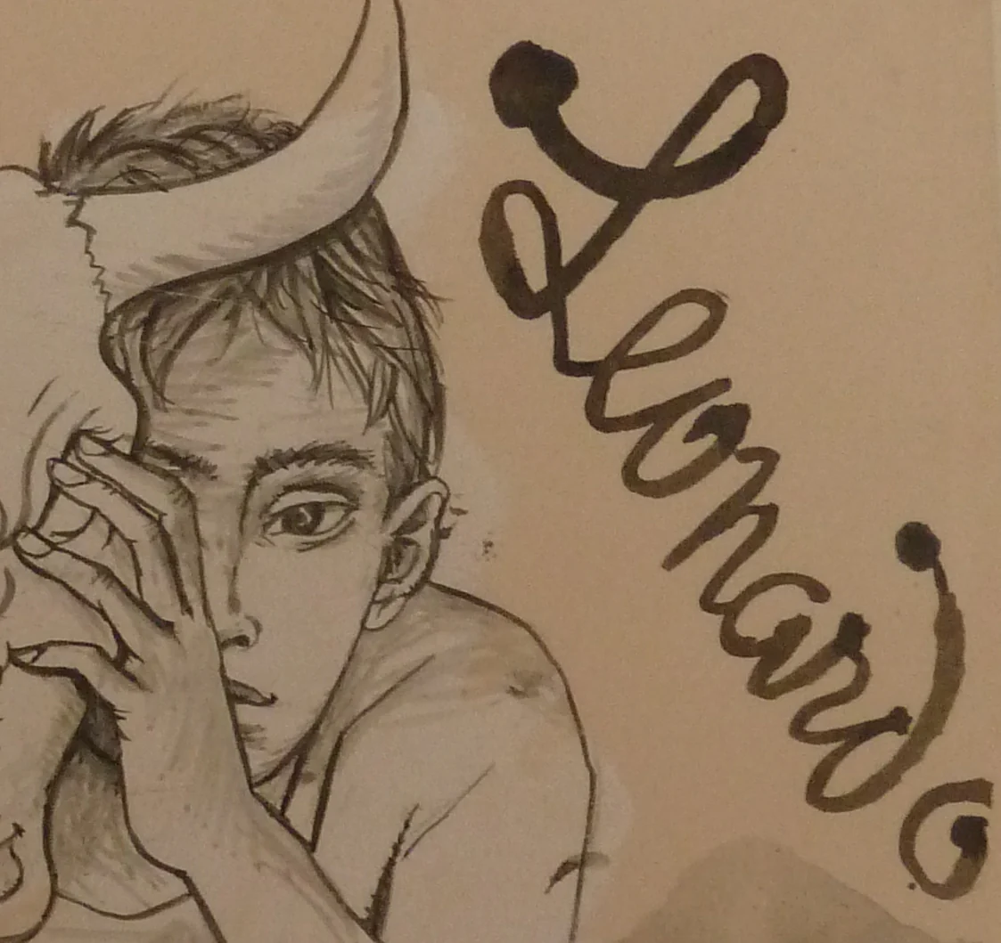 Pierre-Yves TREMOIS : Jeune garçon au masque, Dessin original - Image 5