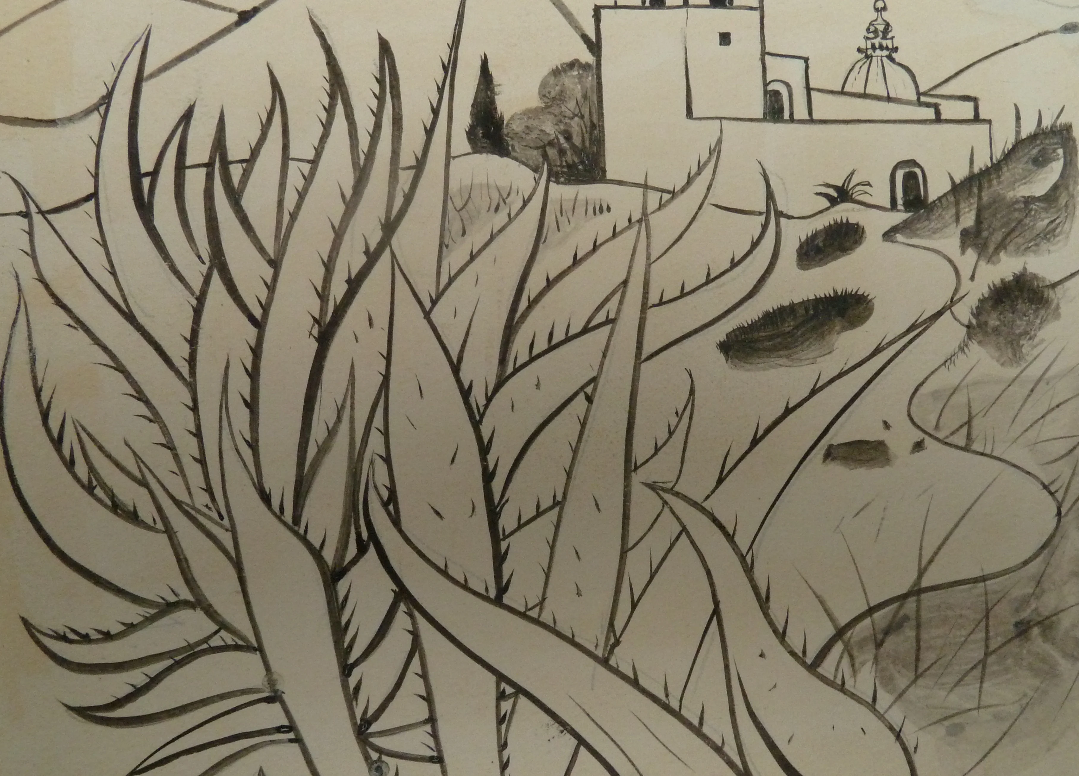 Pierre-Yves TREMOIS : Village en Espagne, Dessin original - Image 5