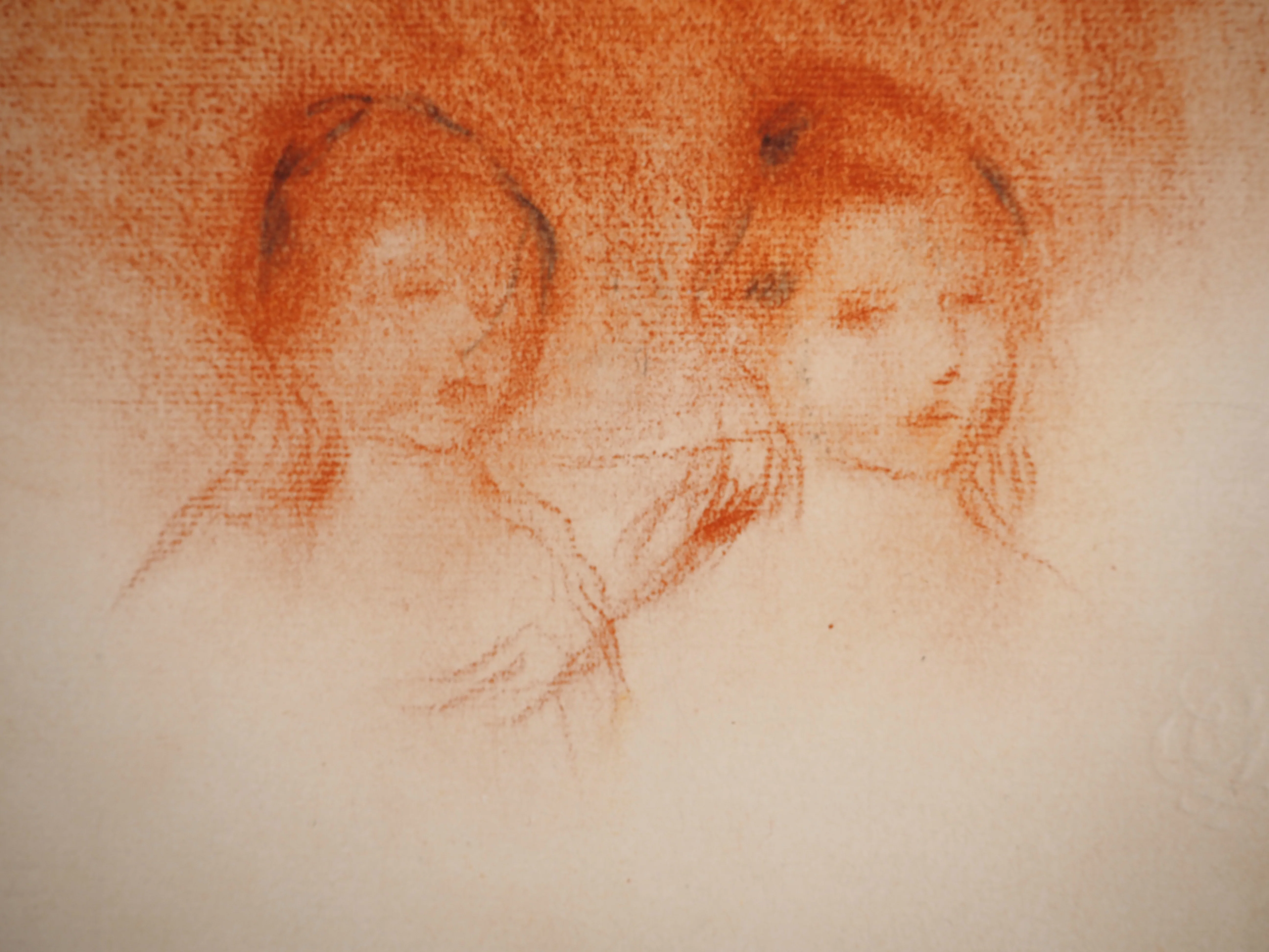 Pierre-Auguste RENOIR : Etude pour un portrait, Lithographie signée - Image 5