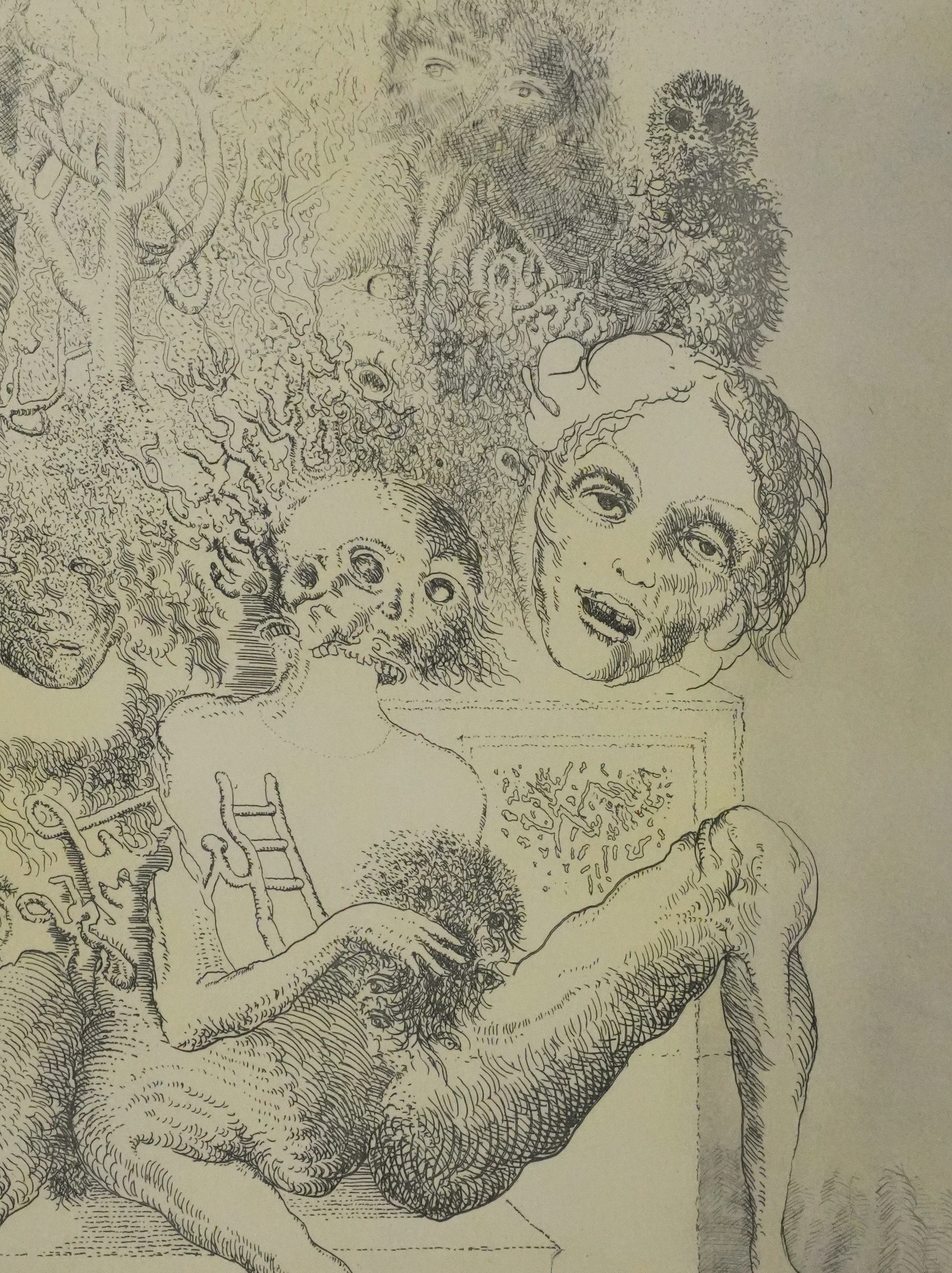 Popovic LJUBA : Dans son parc, Gravure originale signée - Image 4