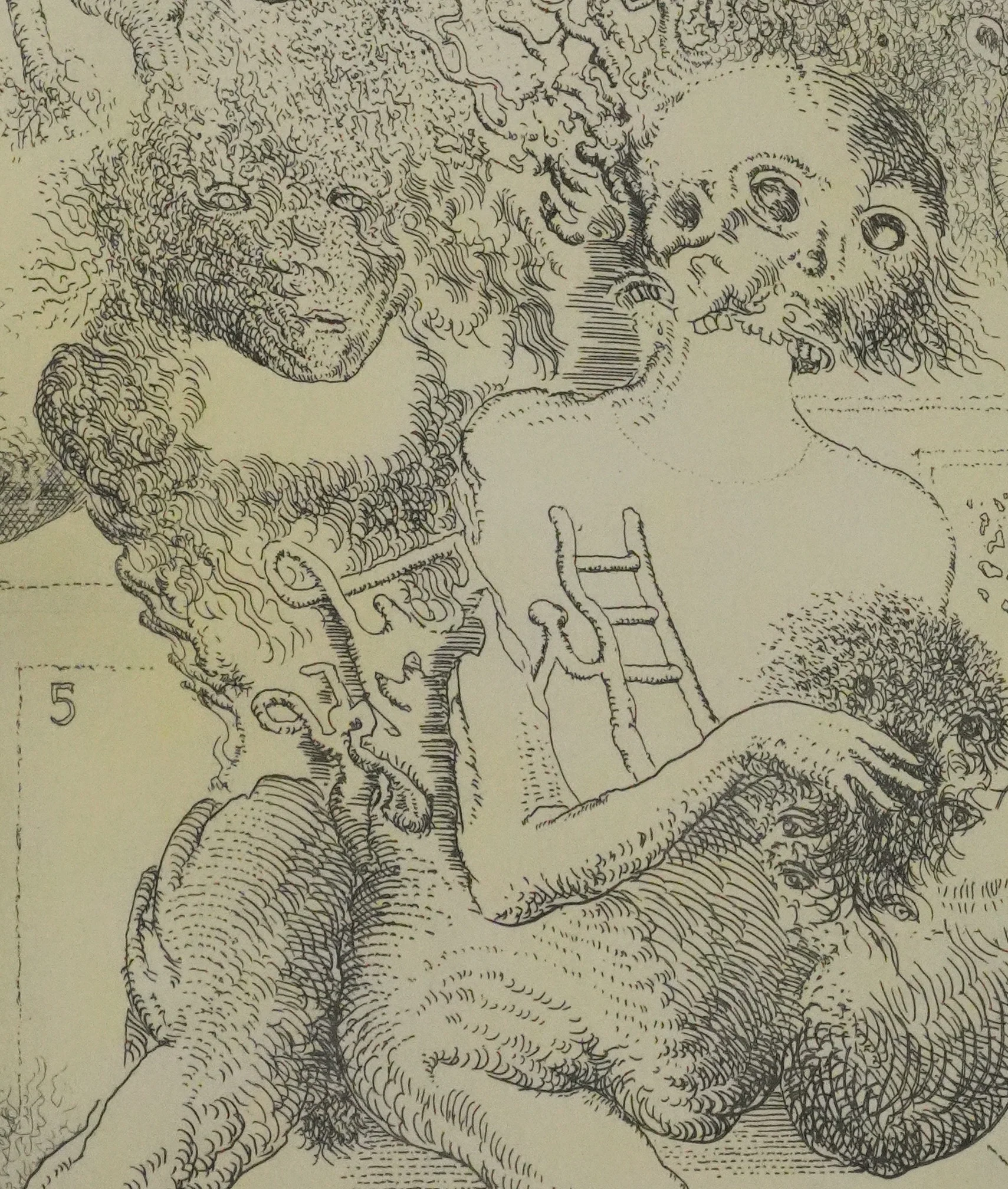 Popovic LJUBA : Dans son parc, Gravure originale signée - Image 5
